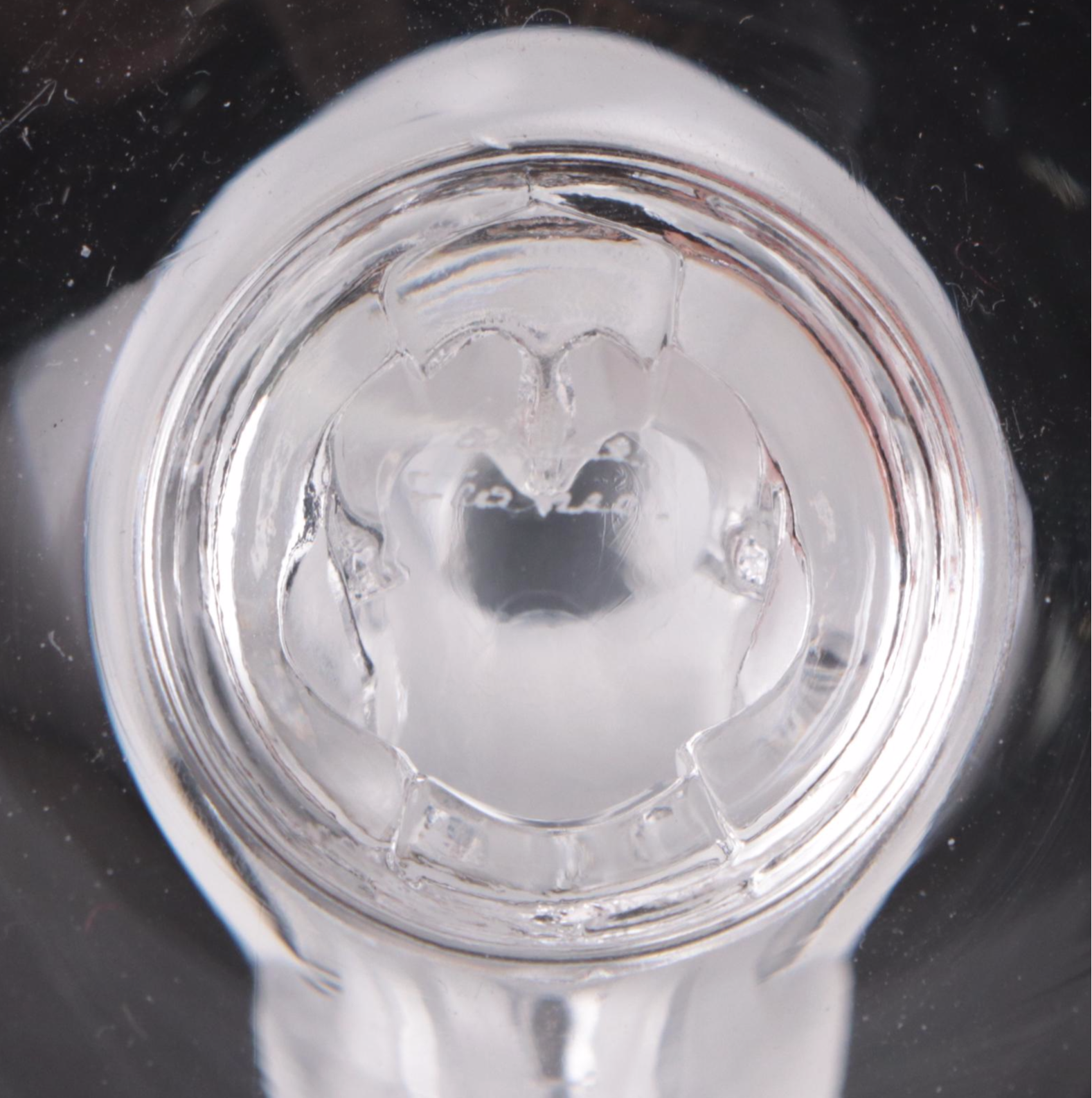 Lalique "Hedera" Crystal Vase and "Bestia" Crystal Pin Tray