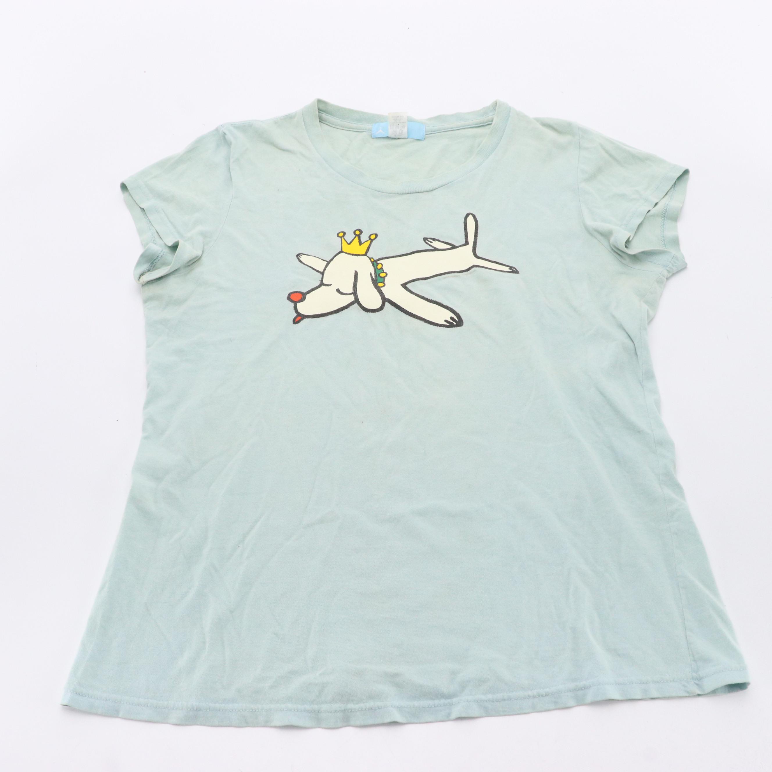 2K by Gingham T-Shirt with Charm After Yoshitomo Nara "Pup King"