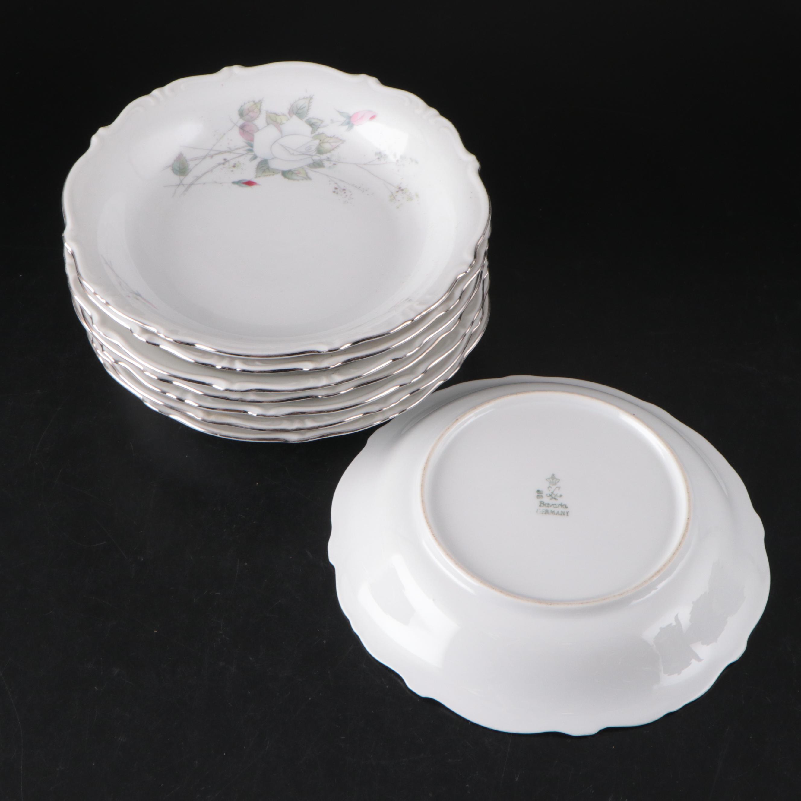 Winterling Germany Porcelain Rose Spray Pattern Dinnerware