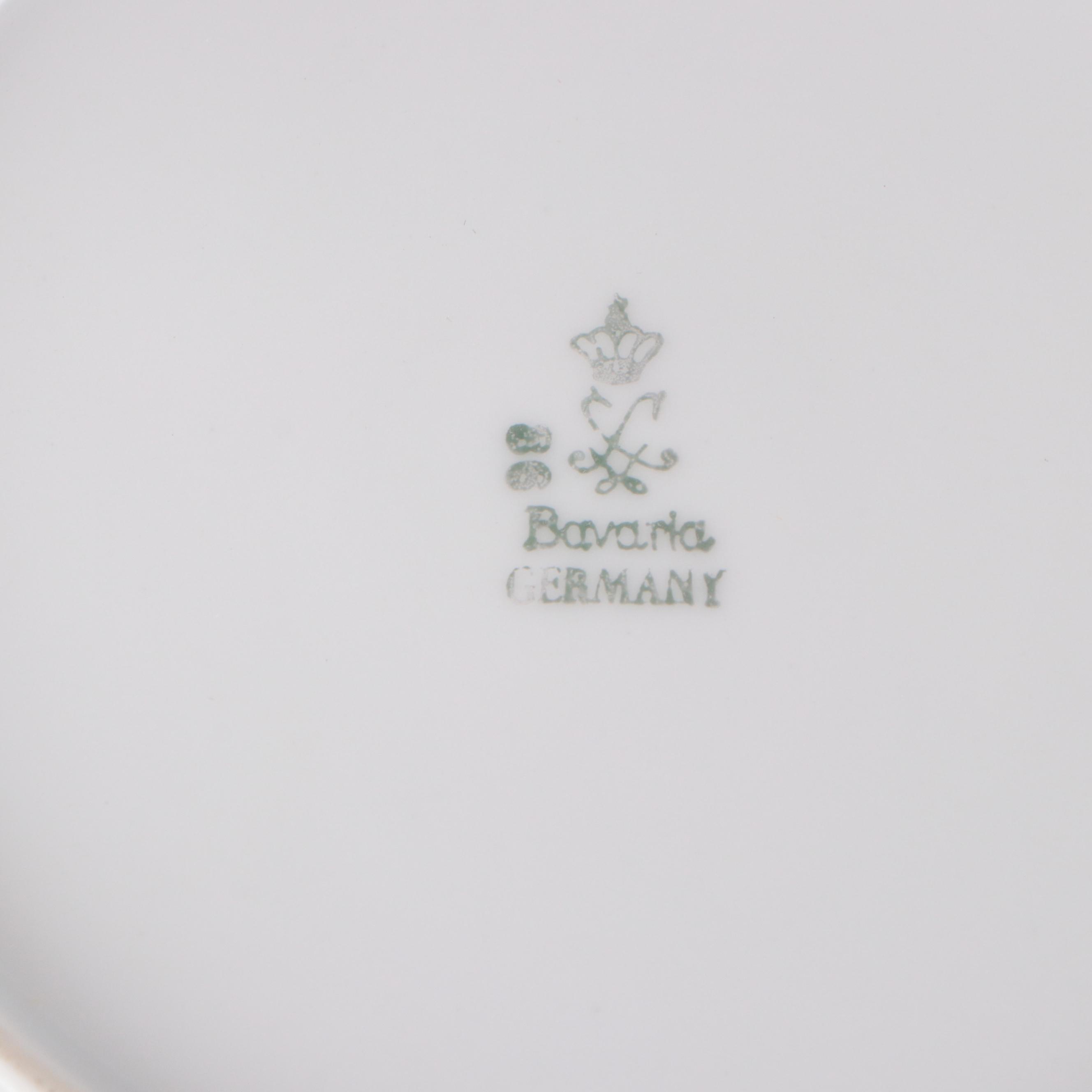 Winterling Germany Porcelain Rose Spray Pattern Dinnerware