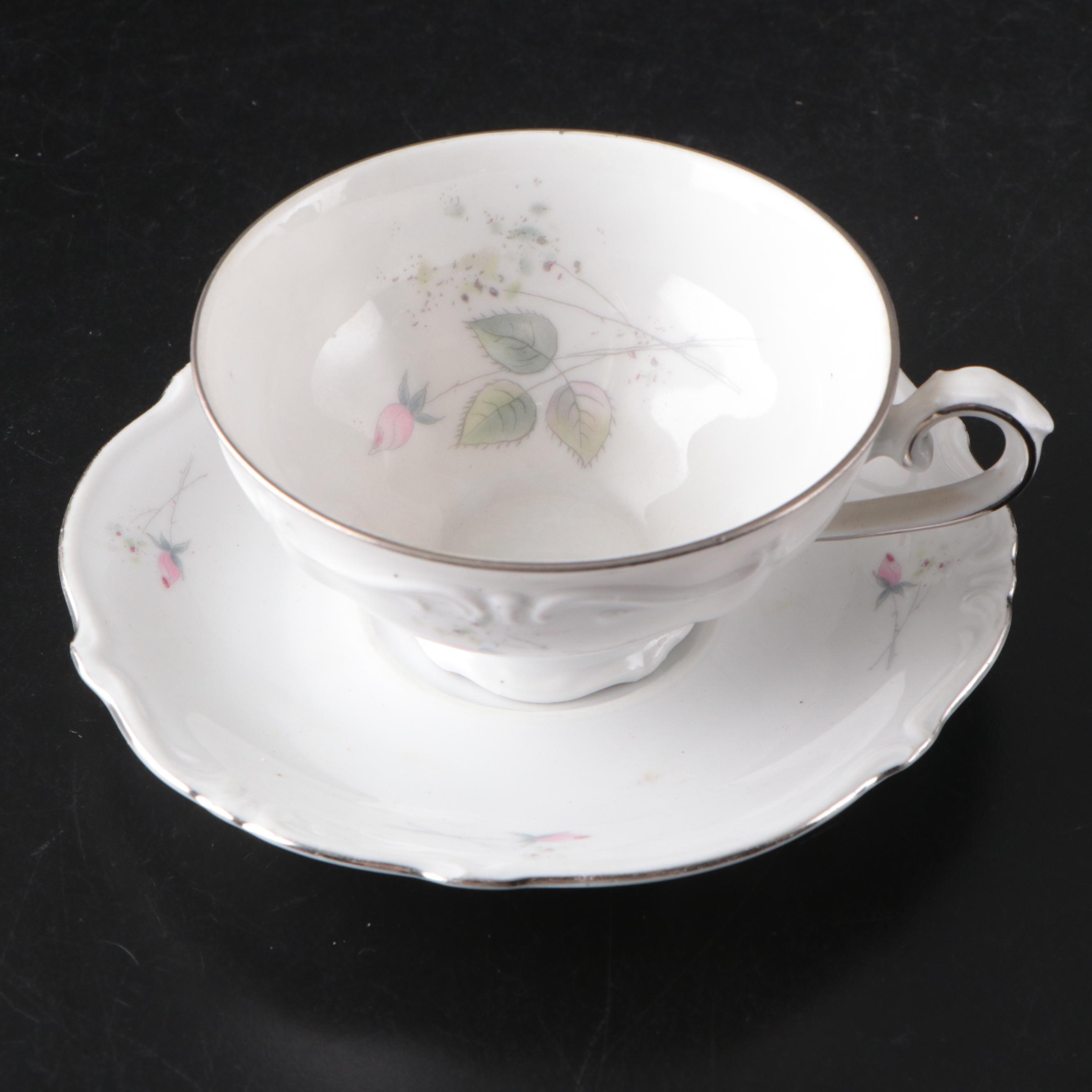 Winterling Germany Porcelain Rose Spray Pattern Dinnerware