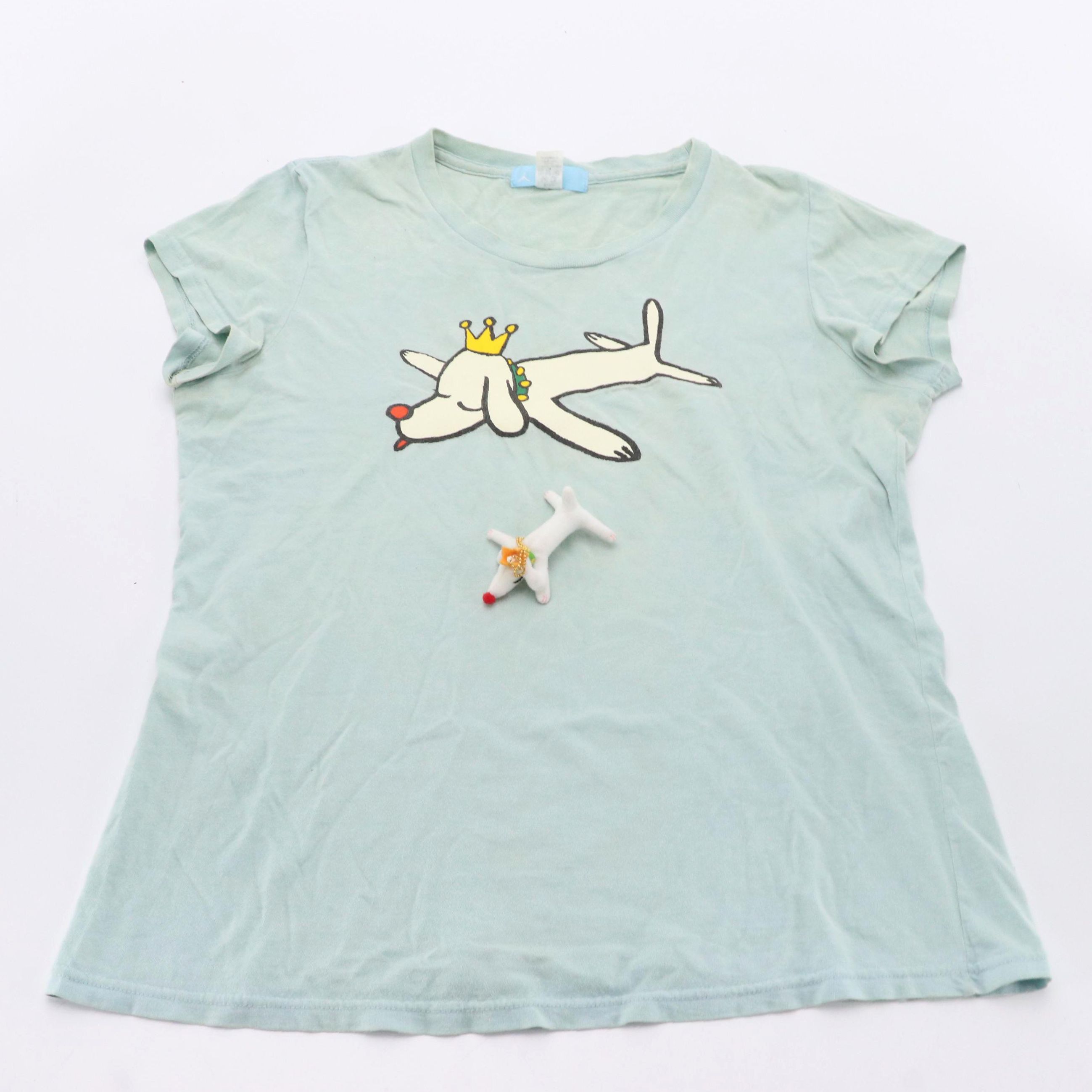 2K by Gingham T-Shirt with Charm After Yoshitomo Nara "Pup King"