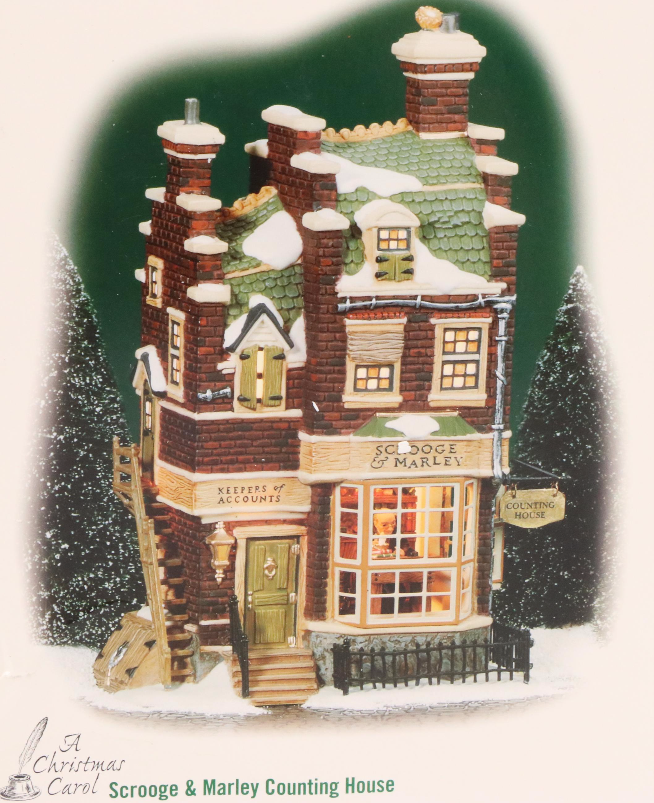 Department 56 "Scrooge & Marley Counting House" and More Dickens' Village Models