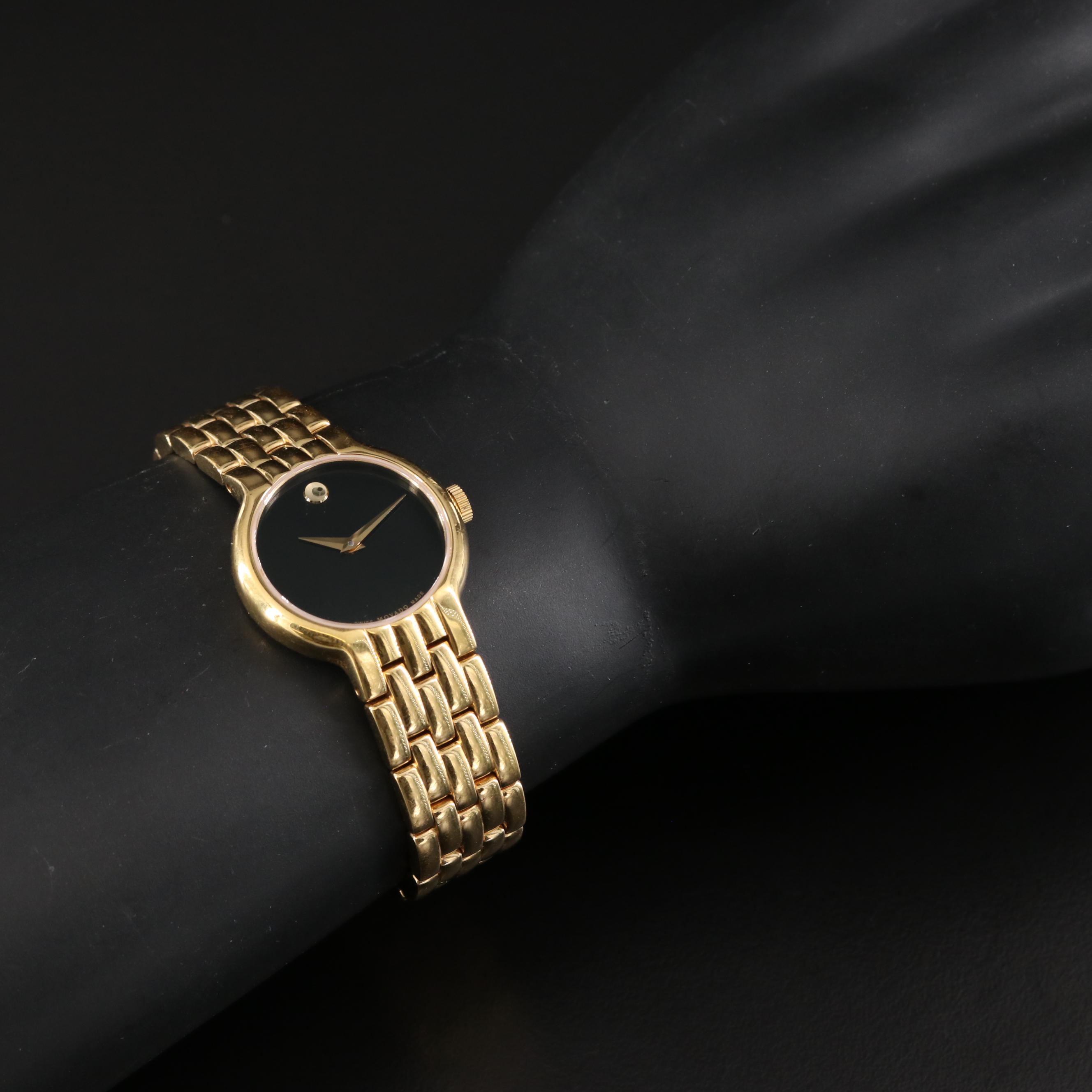 Movado Gold-Tone Steel Quartz Watch