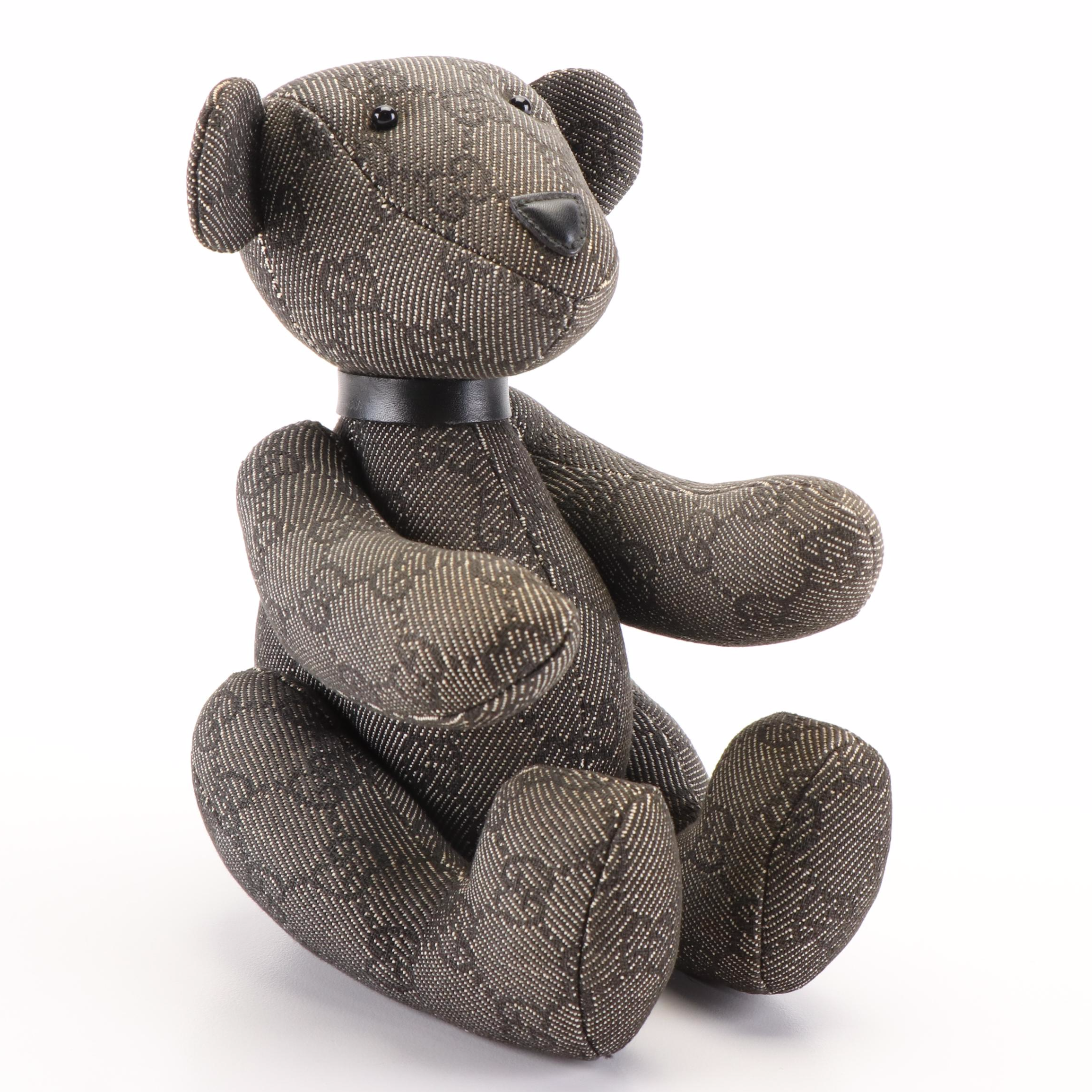 Gucci GG Monogram Canvas Stuffed Teddy Bear