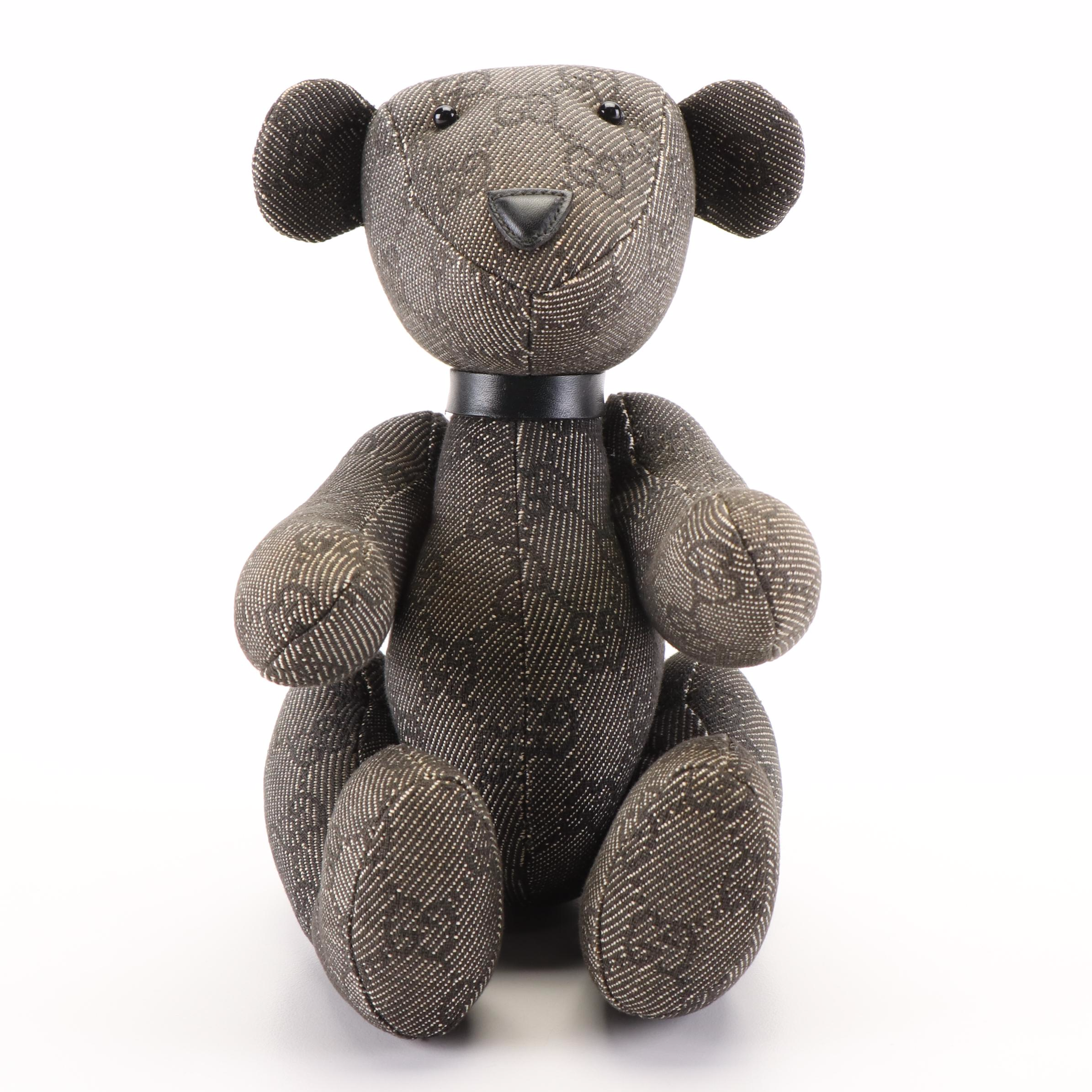 Gucci GG Monogram Canvas Stuffed Teddy Bear