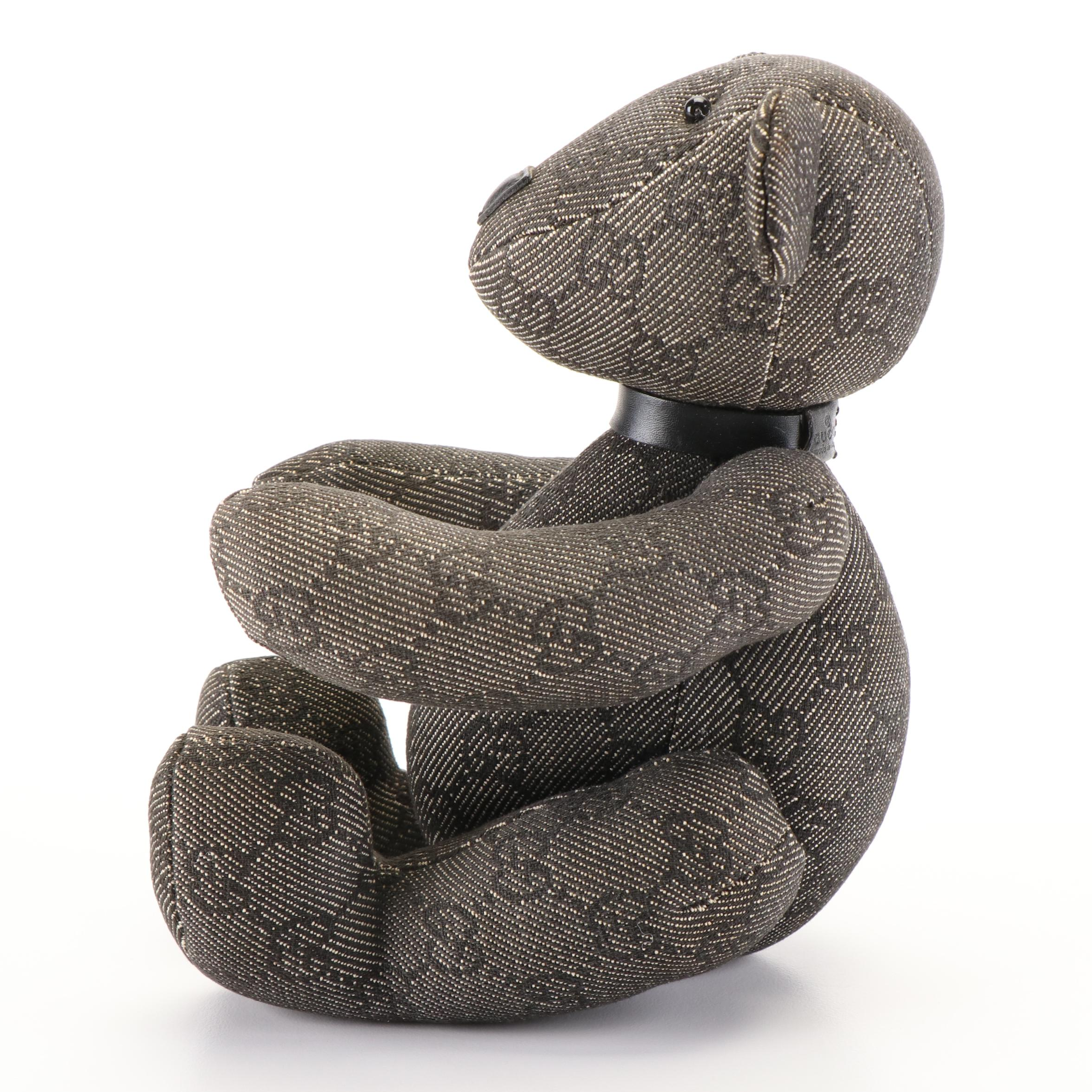 Gucci GG Monogram Canvas Stuffed Teddy Bear