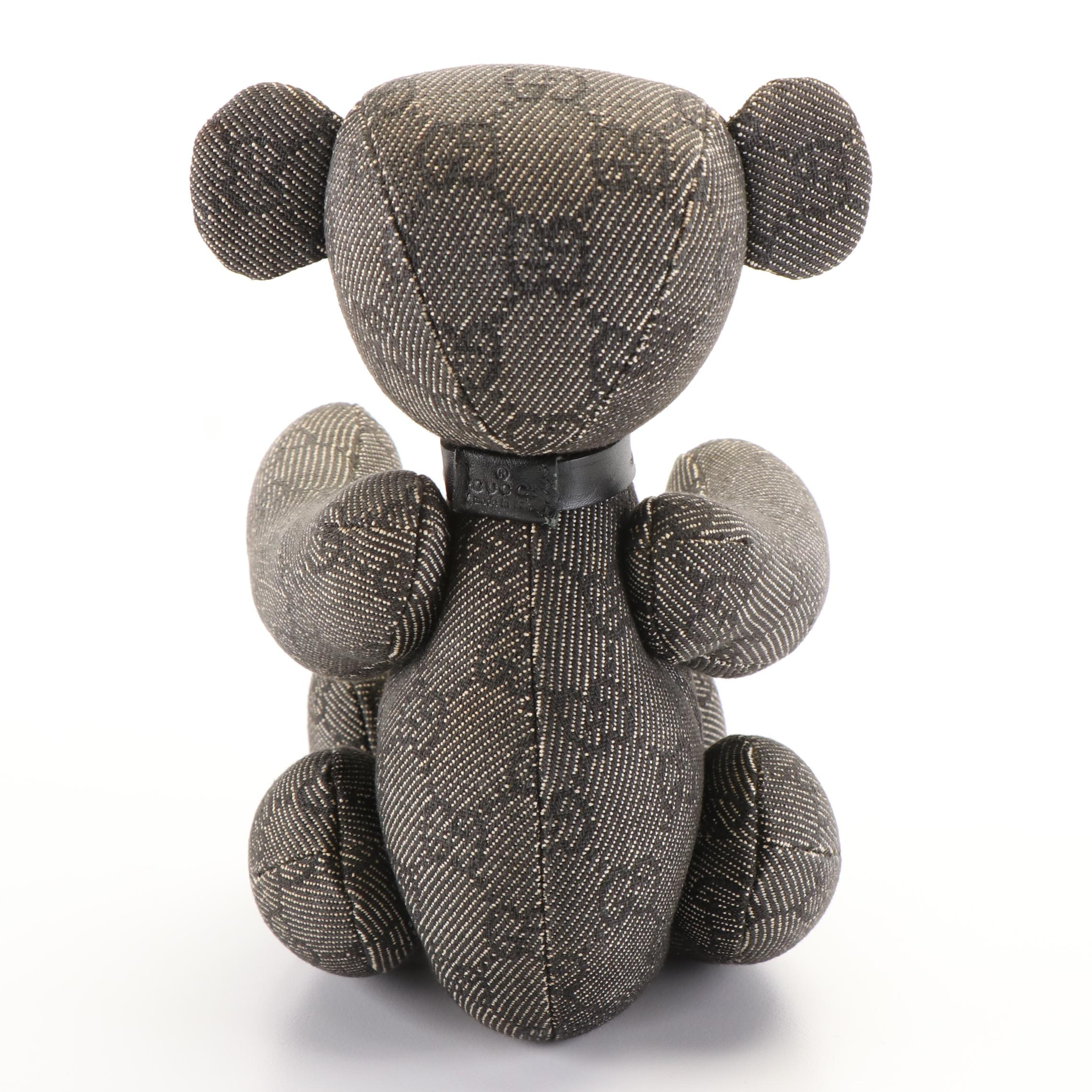 Gucci GG Monogram Canvas Stuffed Teddy Bear