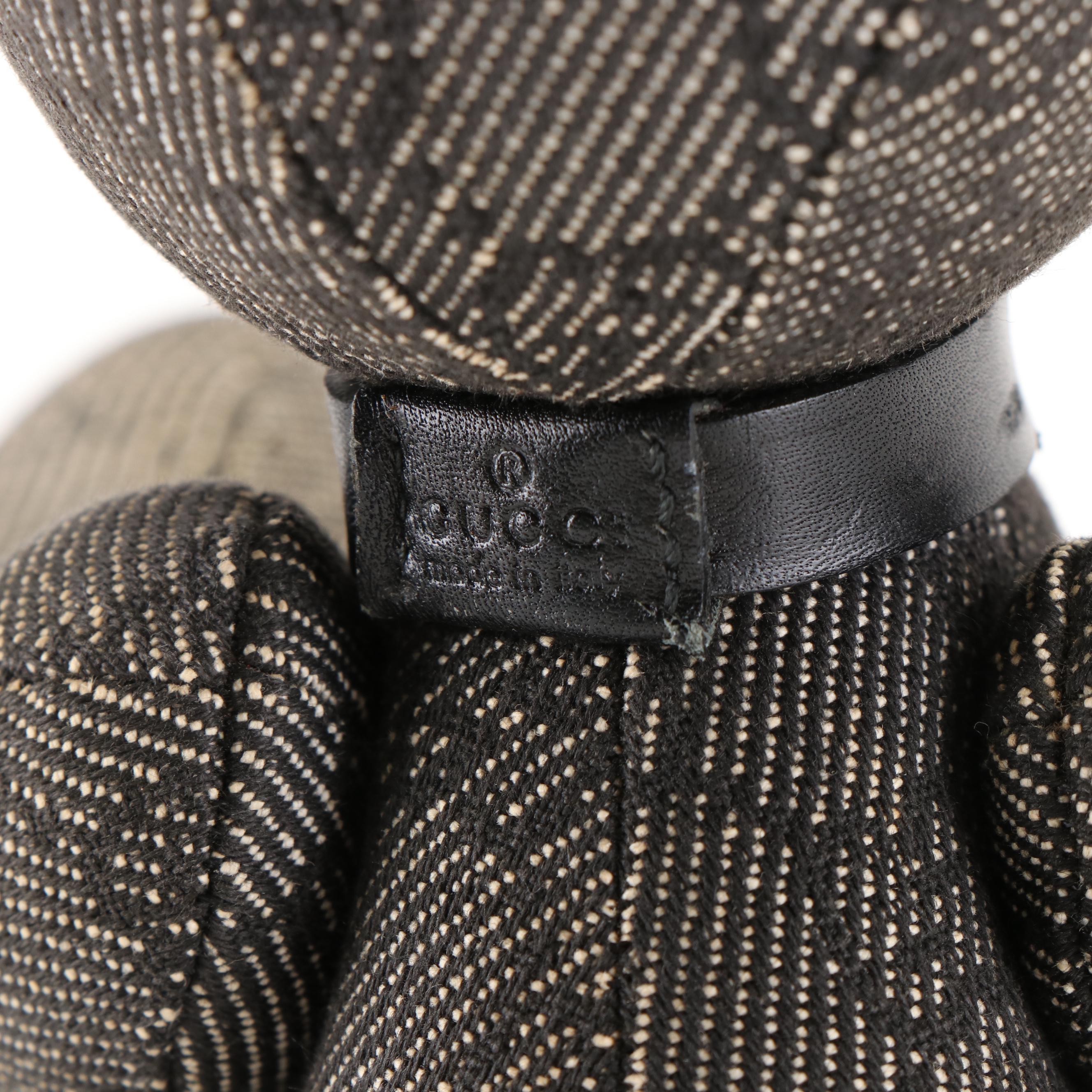 Gucci GG Monogram Canvas Stuffed Teddy Bear