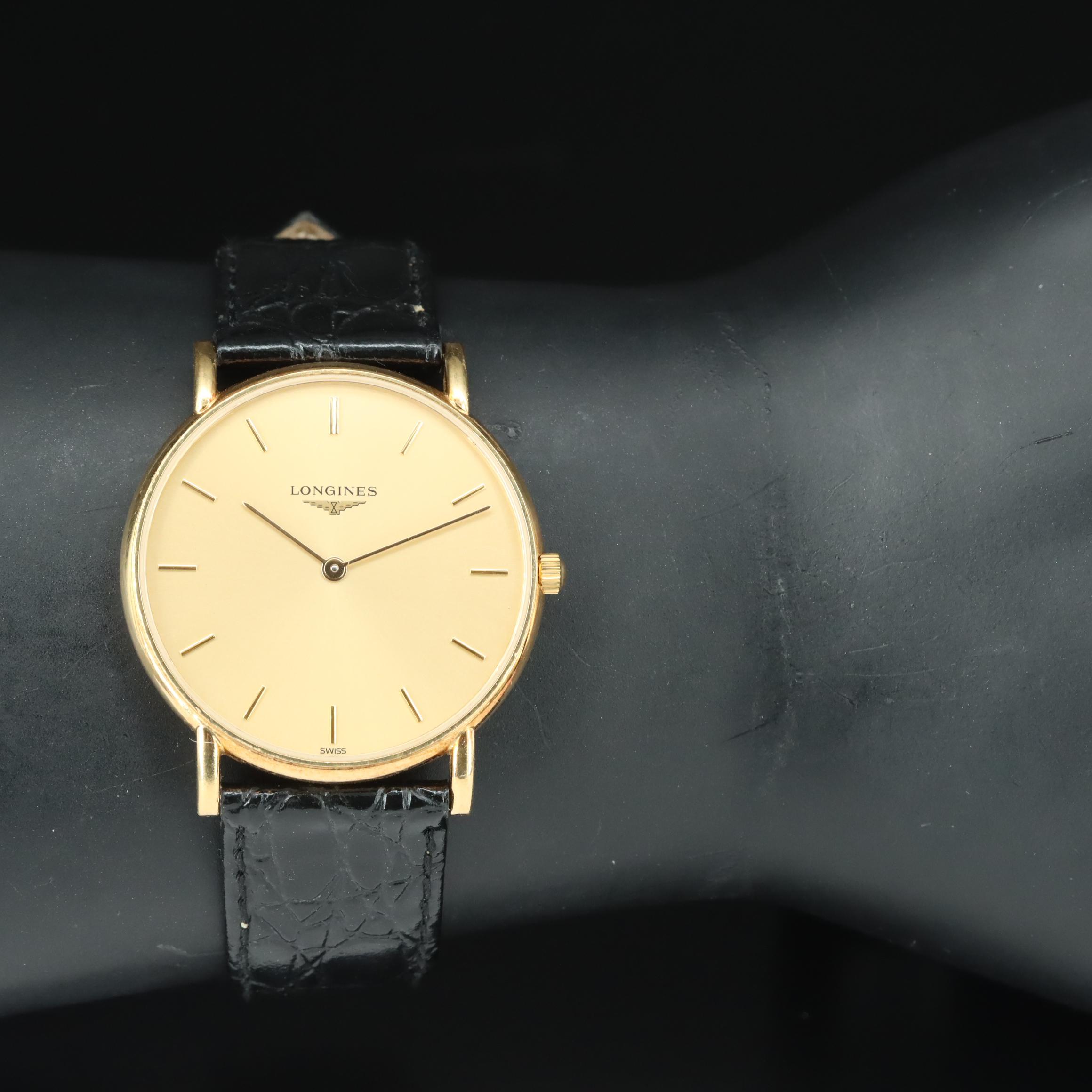 18K Longines Presence L4.802.6 Quartz Watch