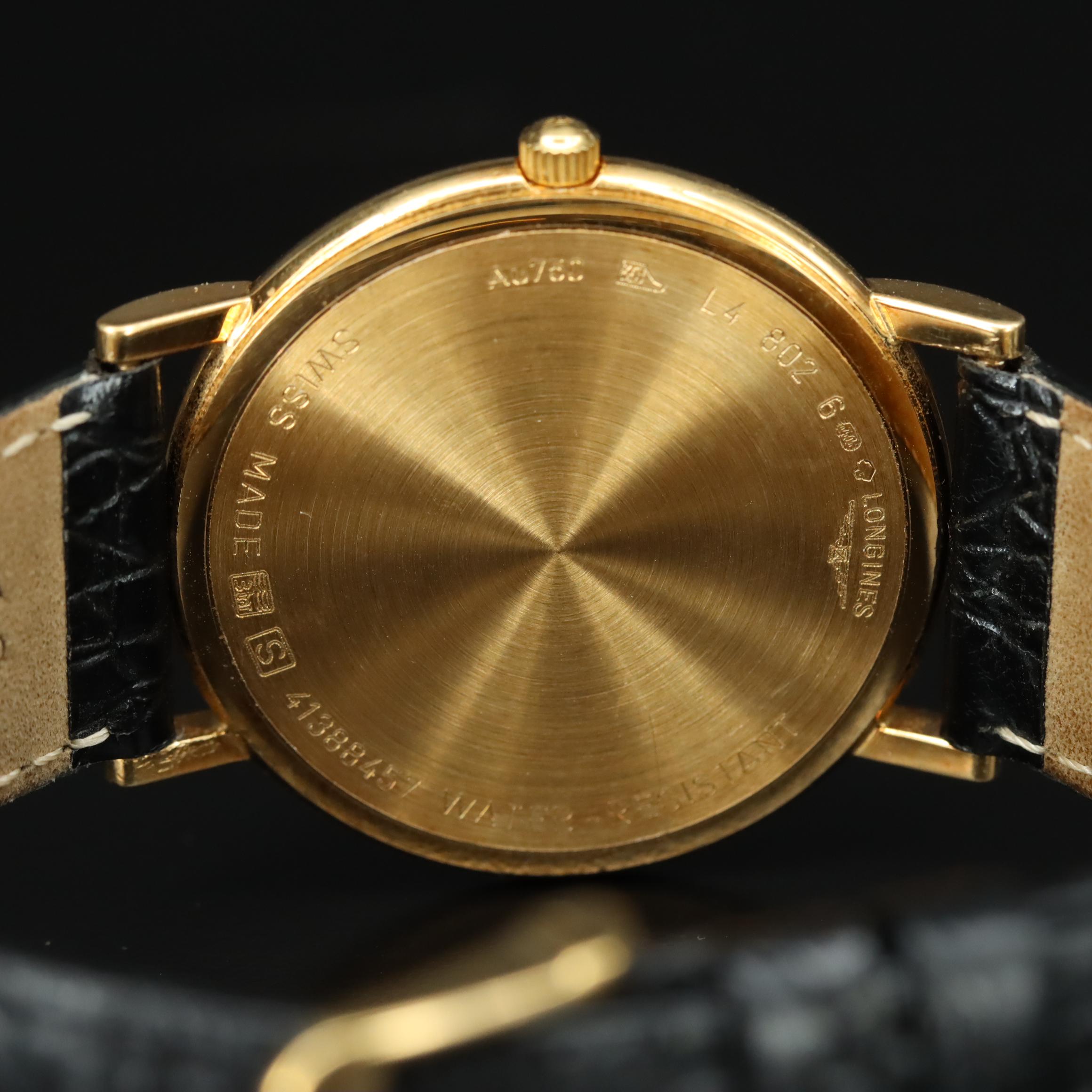 18K Longines Presence L4.802.6 Quartz Watch