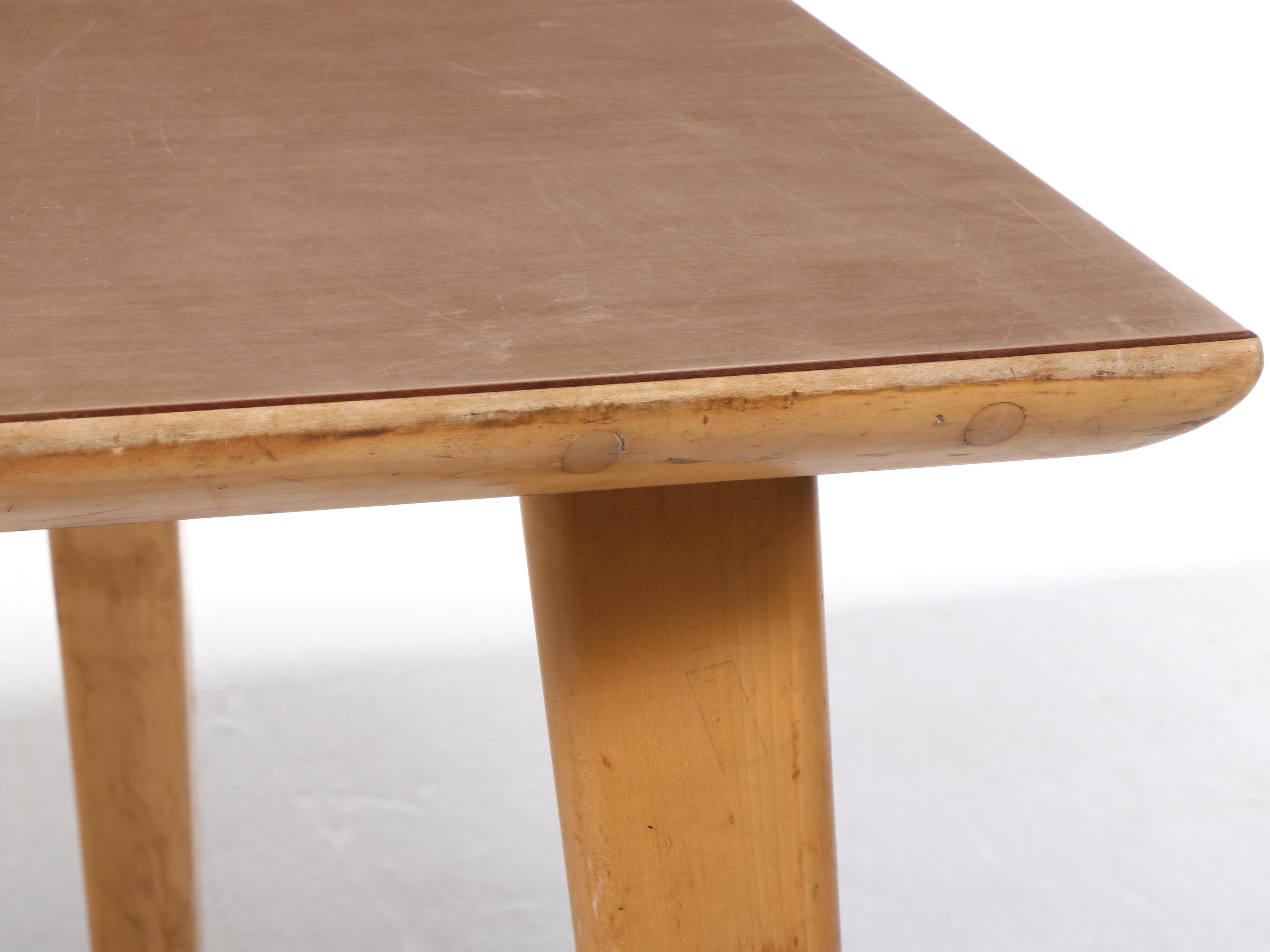 Modernist Maple and Laminate Top Library Table