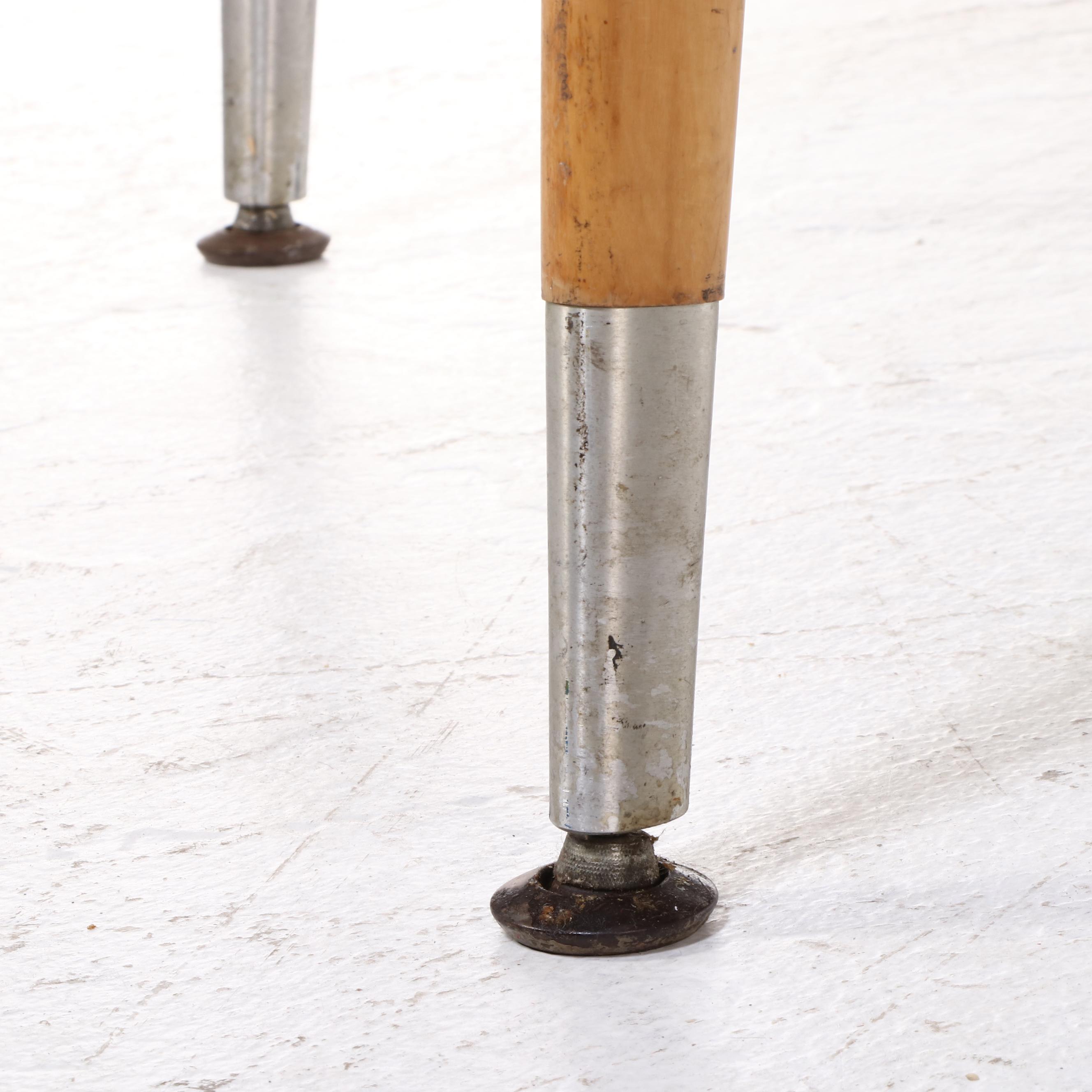 Modernist Maple and Laminate Top Library Table