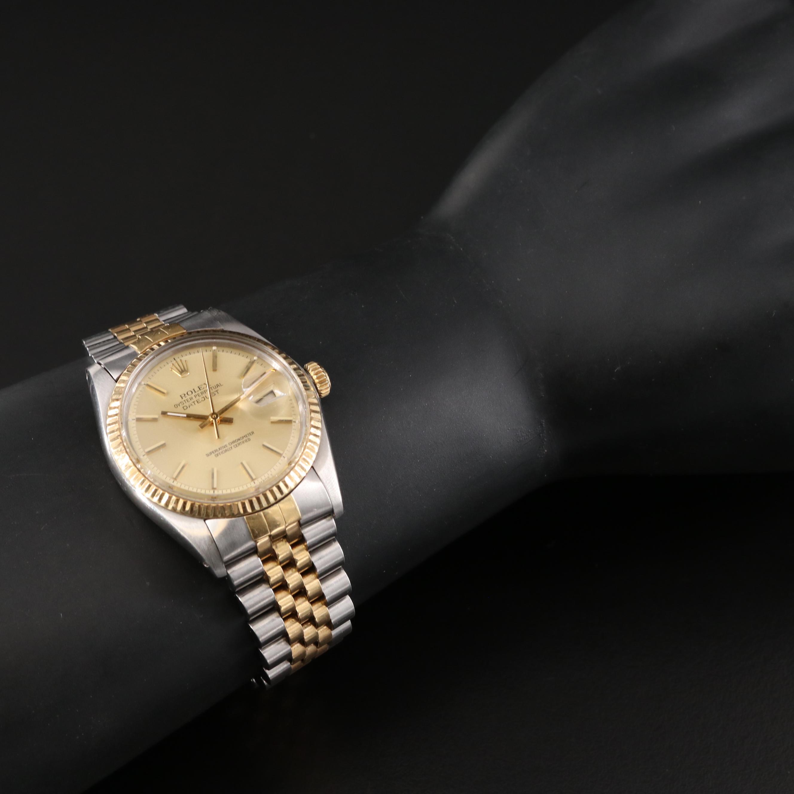 1977 Rolex Two-Tone Datejust Watch