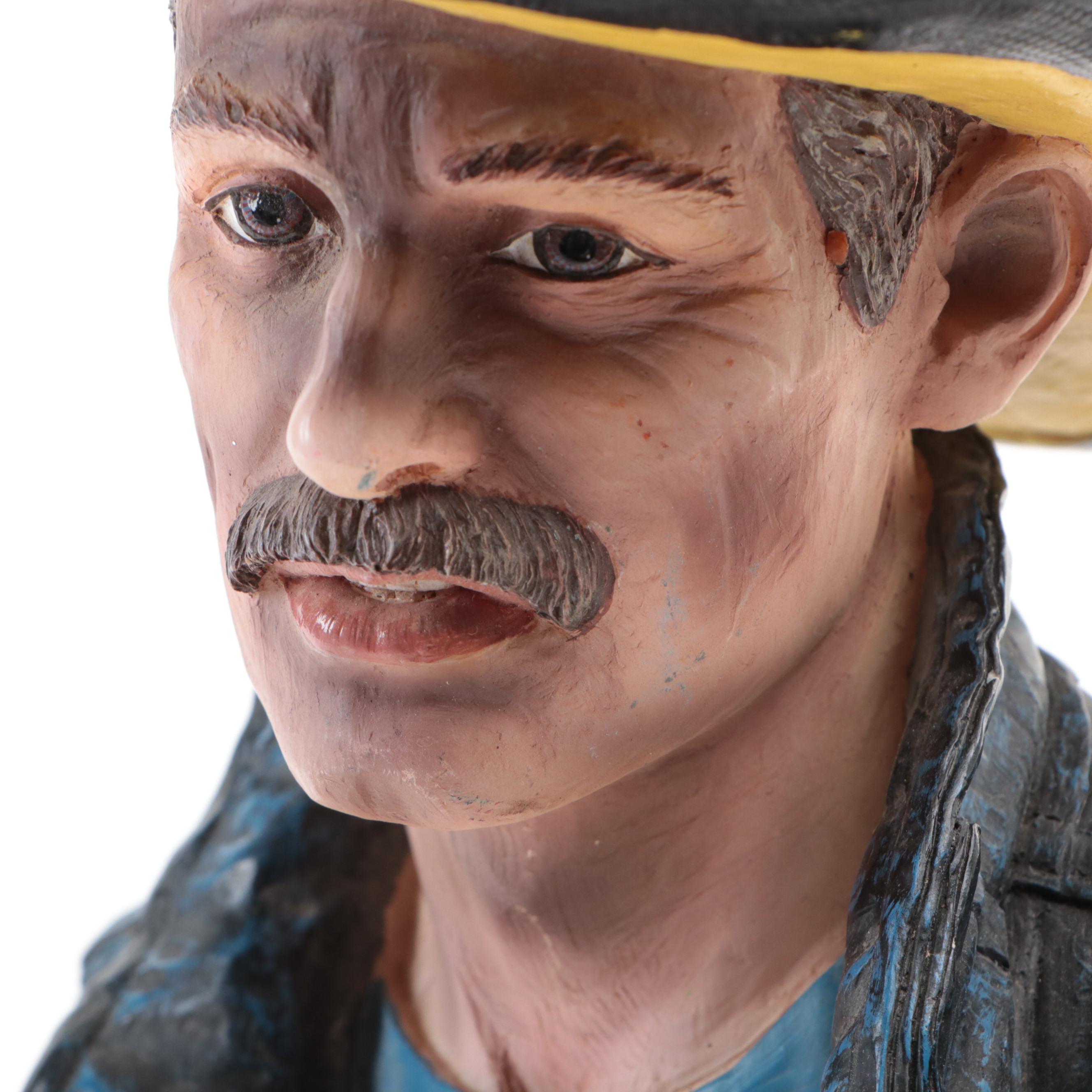 Vanmark Red Hats of Courage Resin Firefighter Figurines