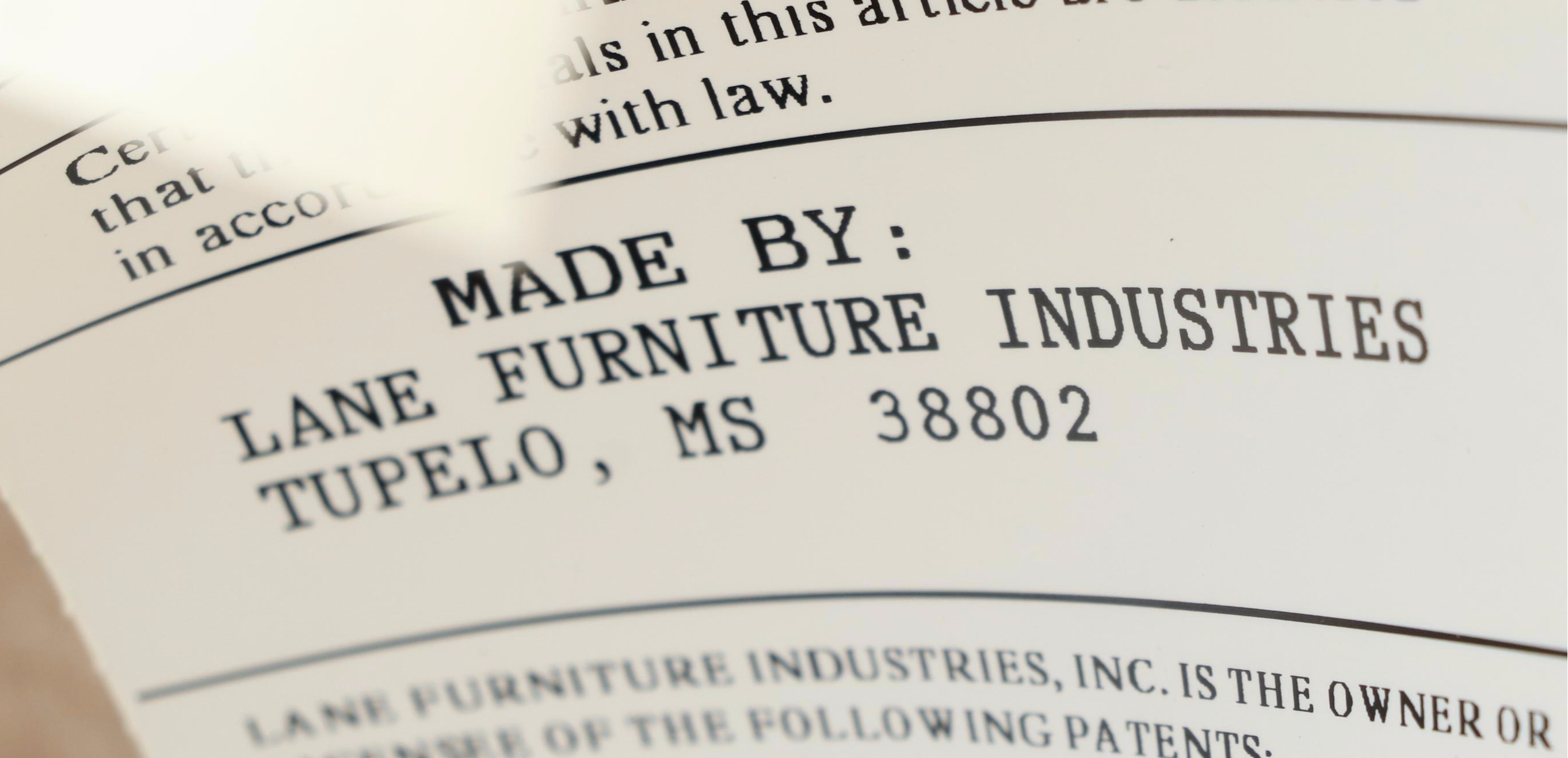 Pair of Lane Furniture Leather Recliners with Other Tuffted Ottoman