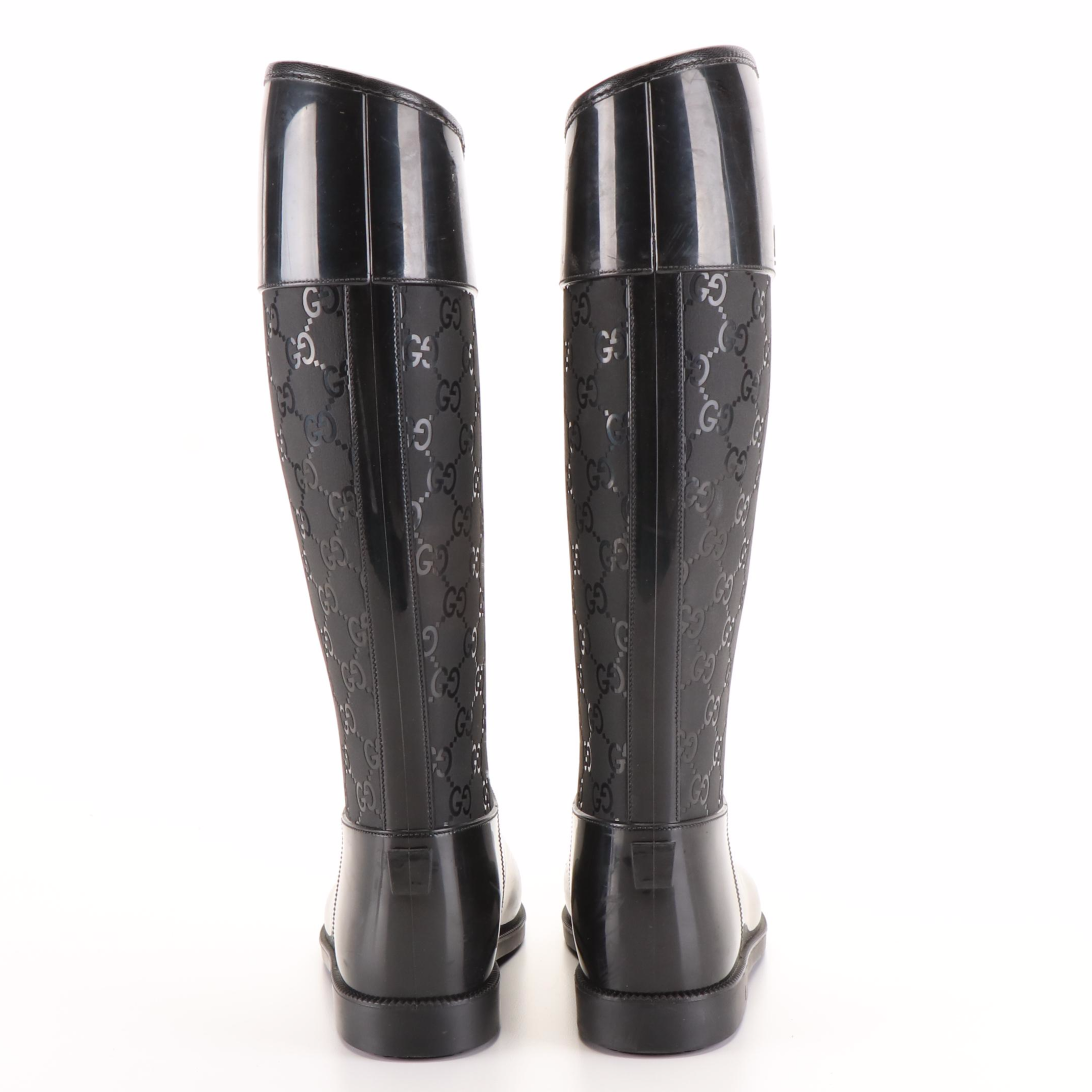 Gucci GG Signature Rubber Rain Boots