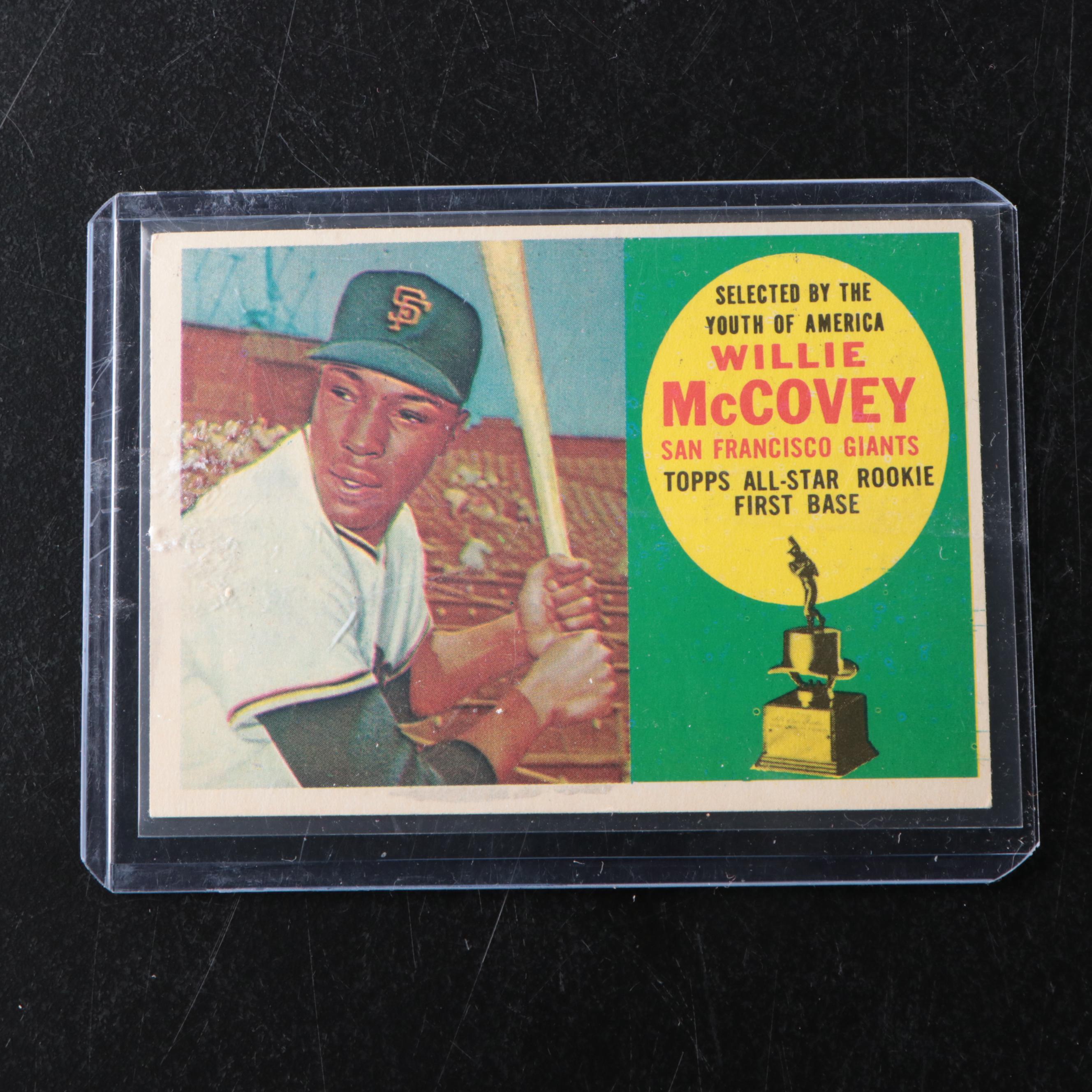 1960 Topps Willie McCovey Rookie San Francisco Giants Baseball Card with More