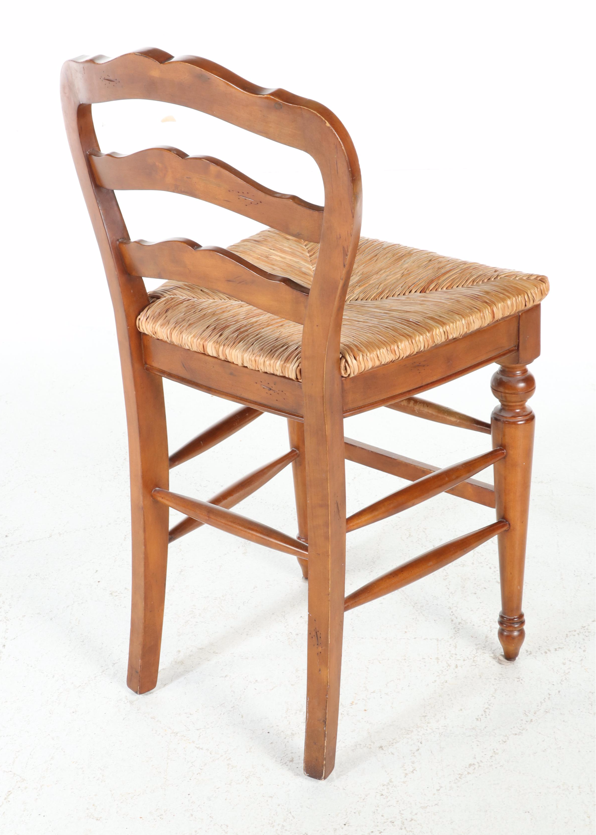 Three Ballard Designs "Avignon" Birch Counter Stools