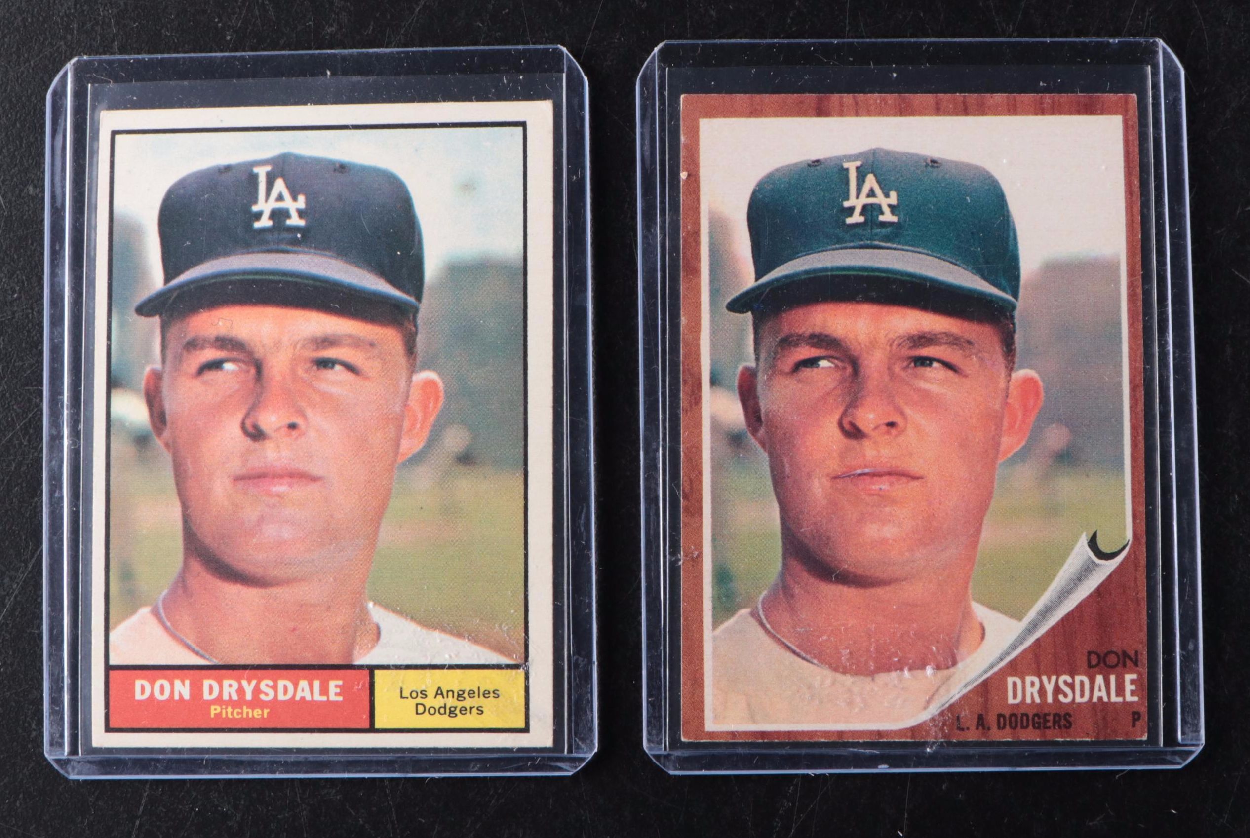 Don Drysdale Los Angeles Dodgers Baseball Cards, 1950s-1960s