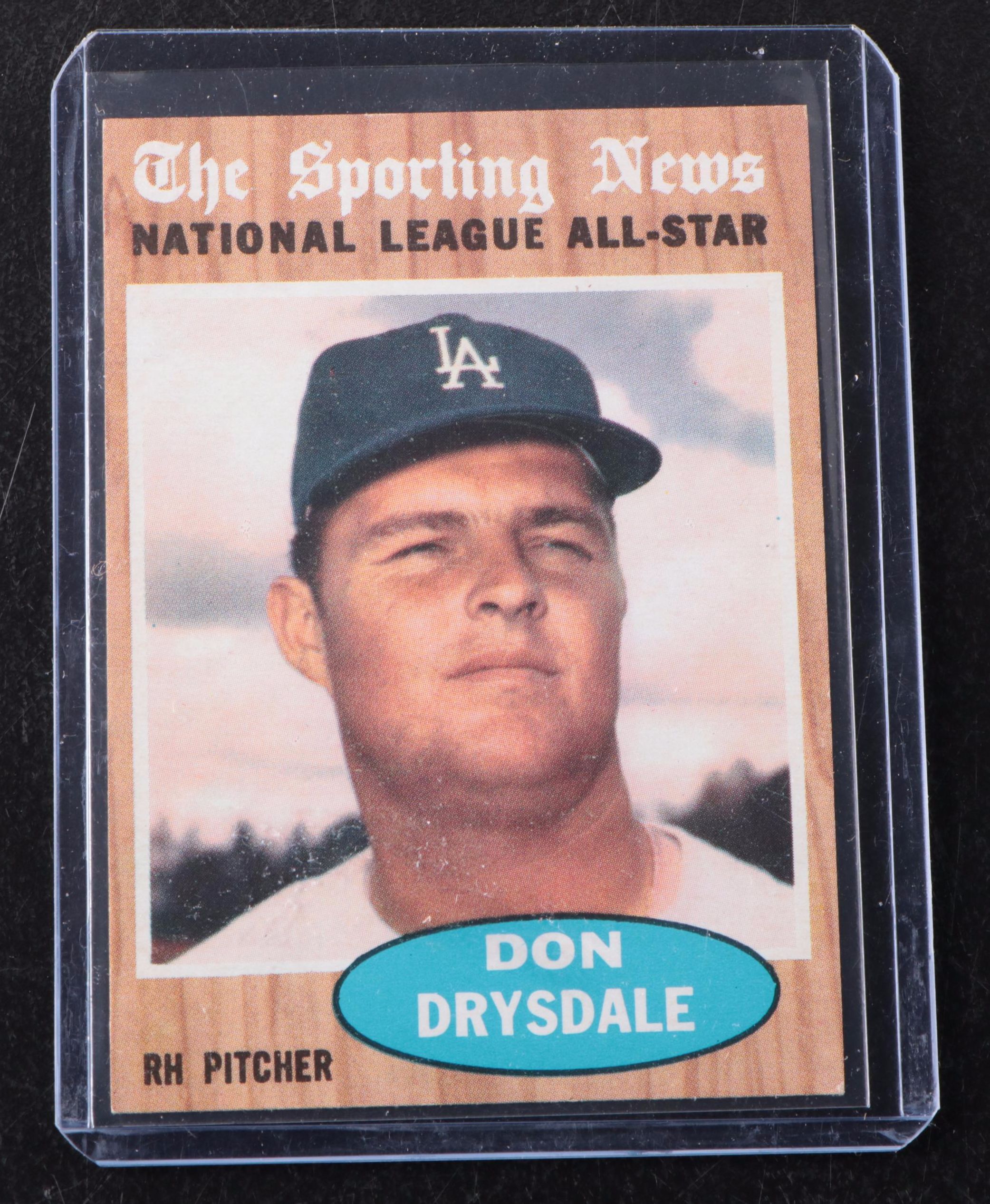 Don Drysdale Los Angeles Dodgers Baseball Cards, 1950s-1960s