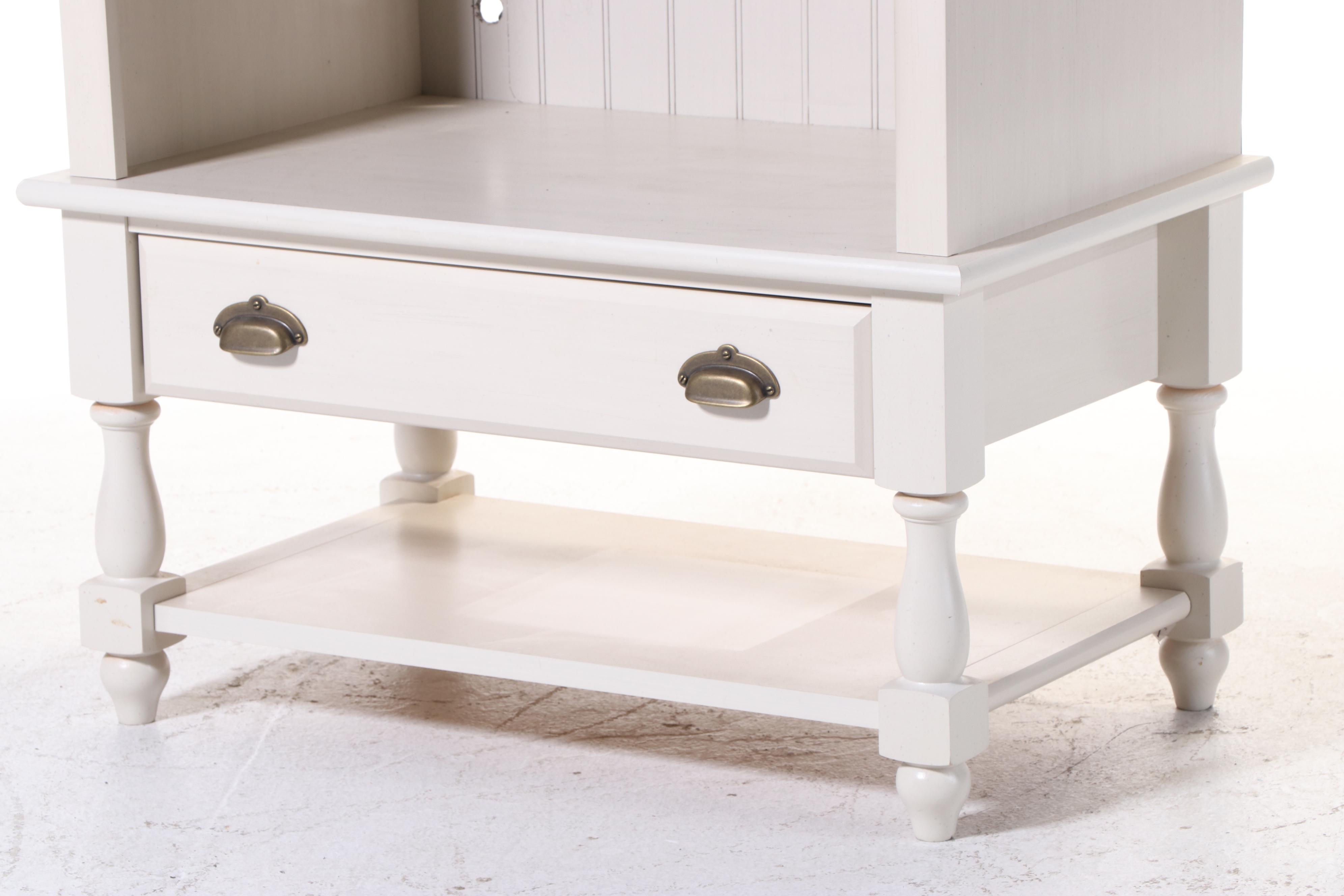 Bush Furniture Farmhouse Style Media Cabinet in Cream Finish