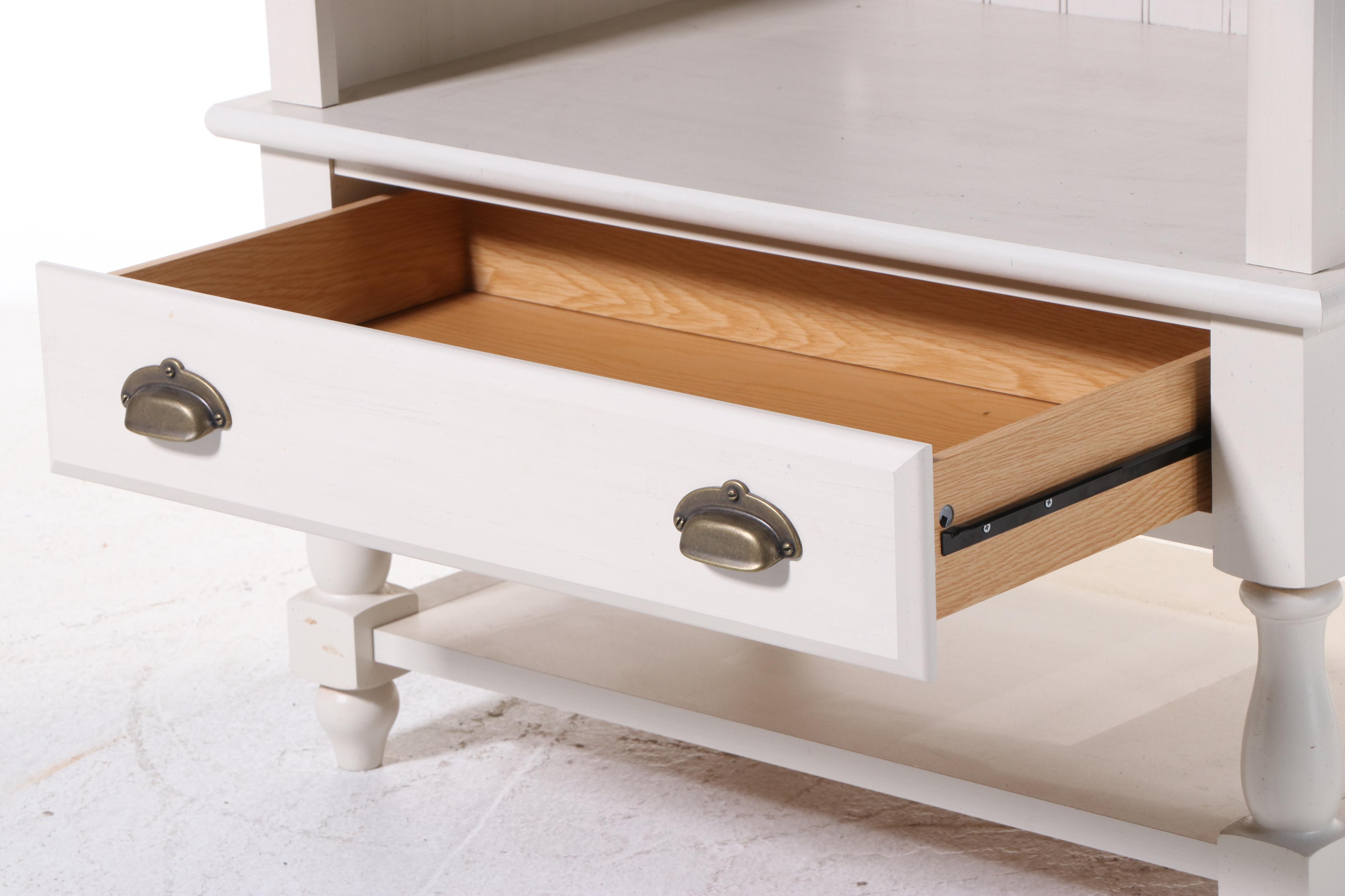 Bush Furniture Farmhouse Style Media Cabinet in Cream Finish