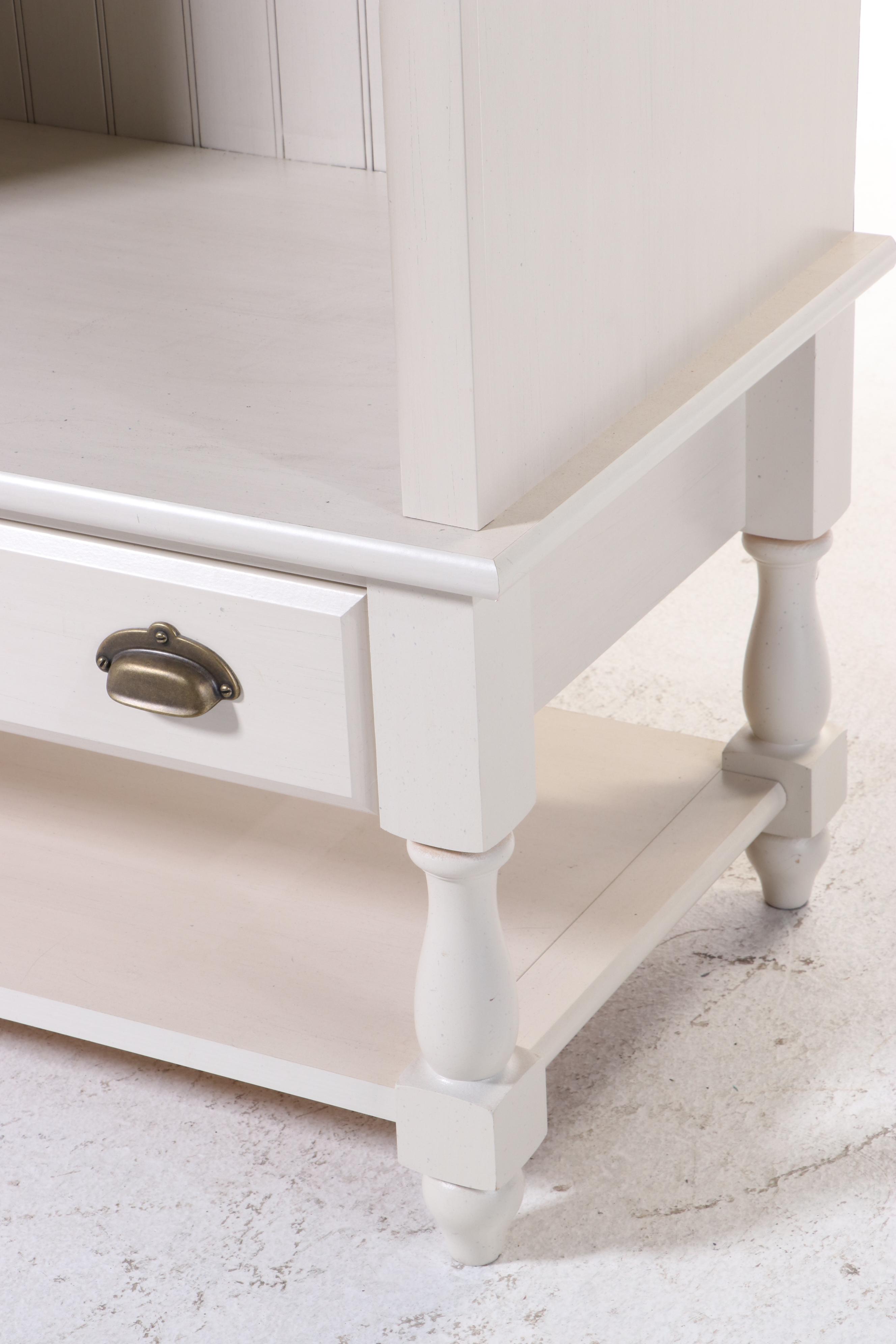 Bush Furniture Farmhouse Style Media Cabinet in Cream Finish