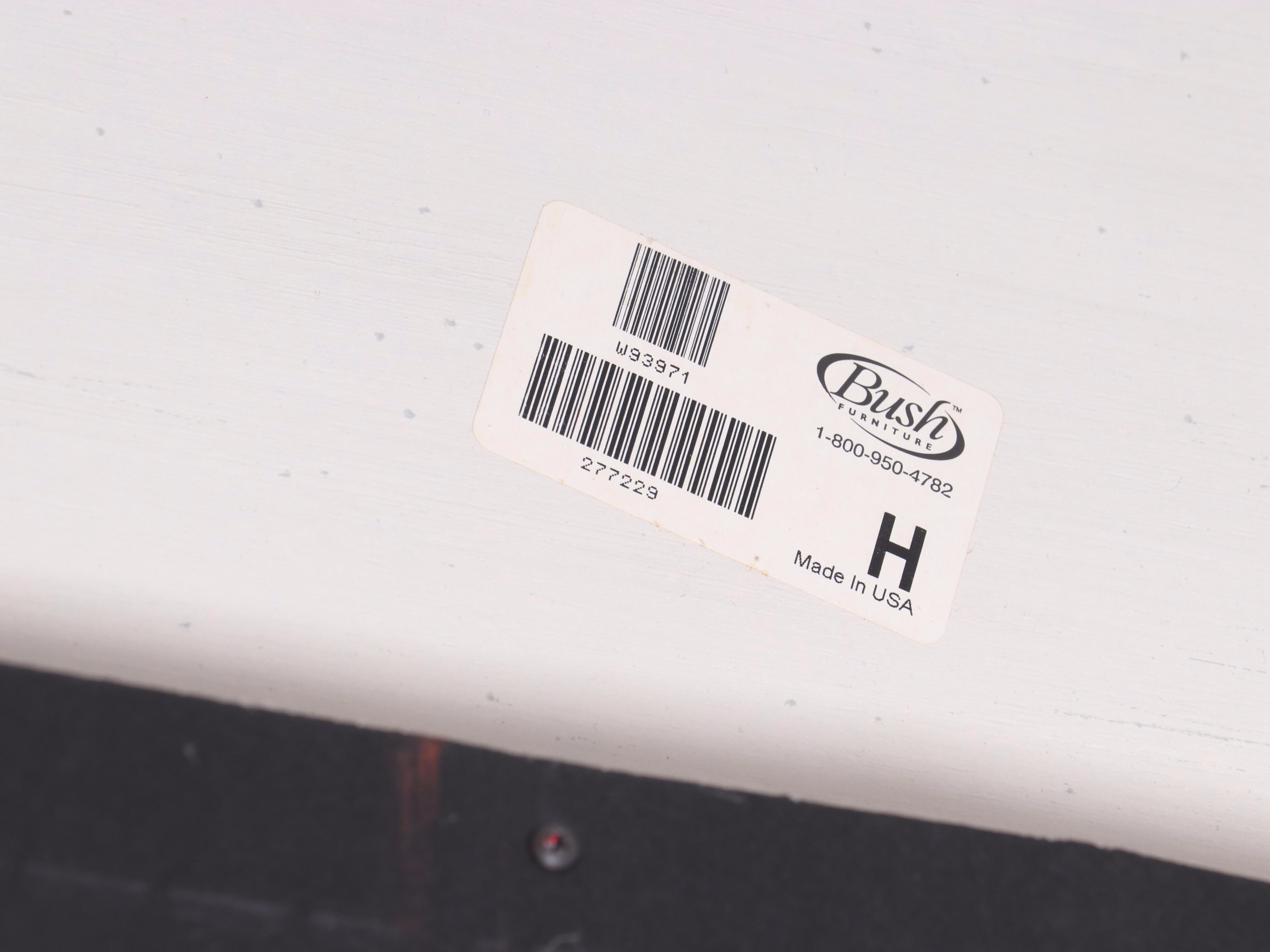 Bush Furniture Farmhouse Style Media Cabinet in Cream Finish