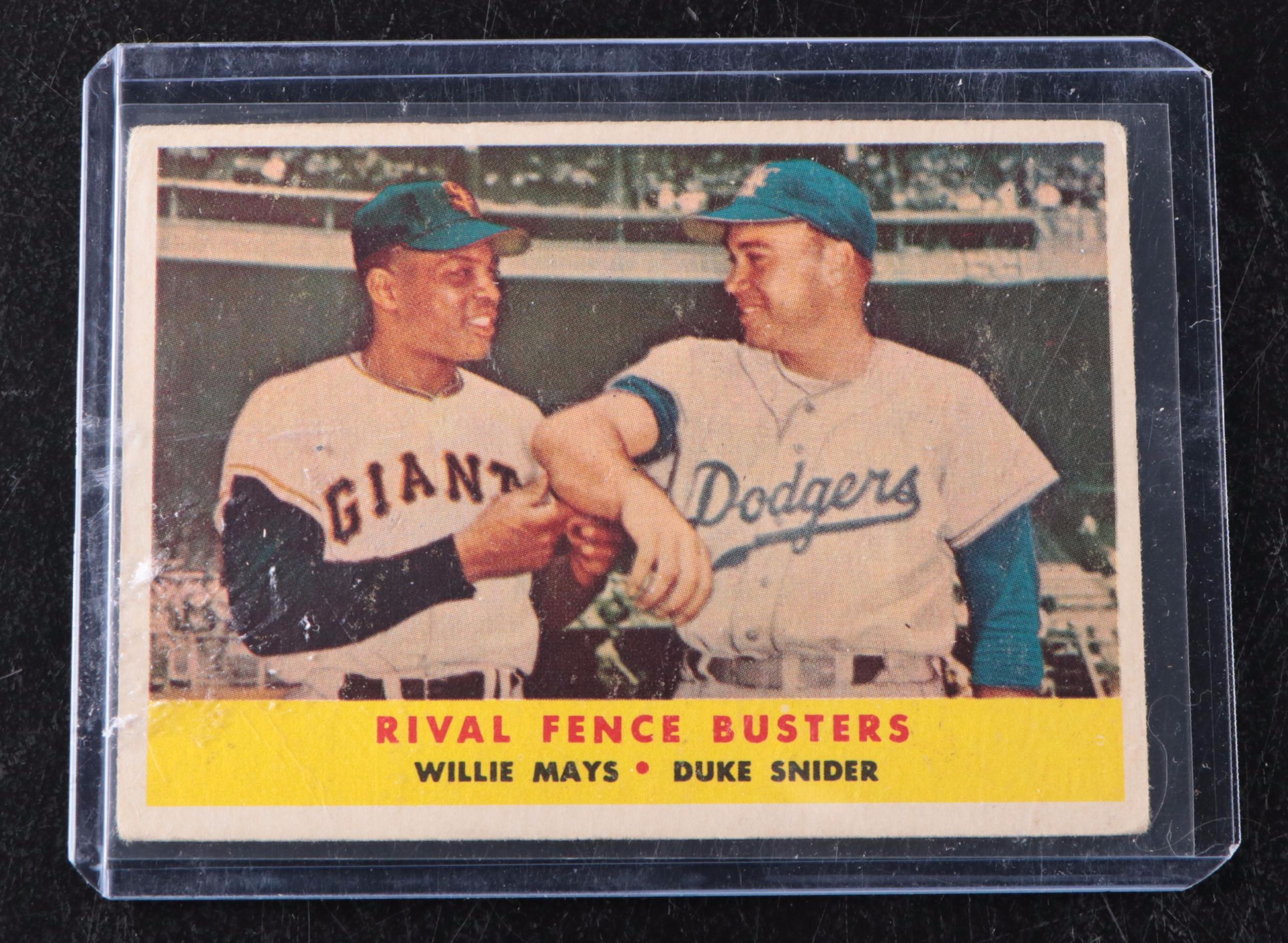 Topps Willie Mays San Francisco Giants Baseball Cards, 1950s-1960s