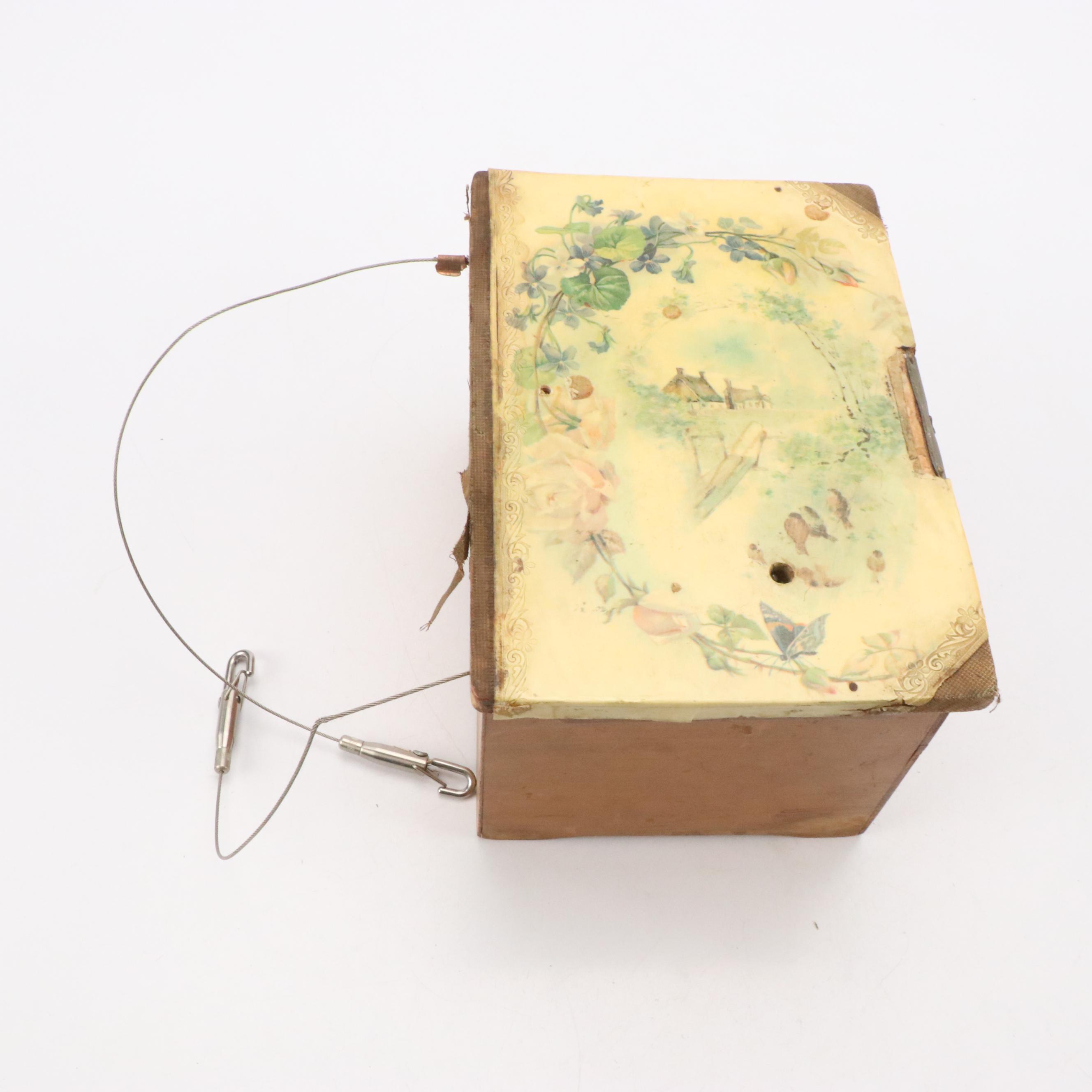 Regina Pine Wood Disk Music Box