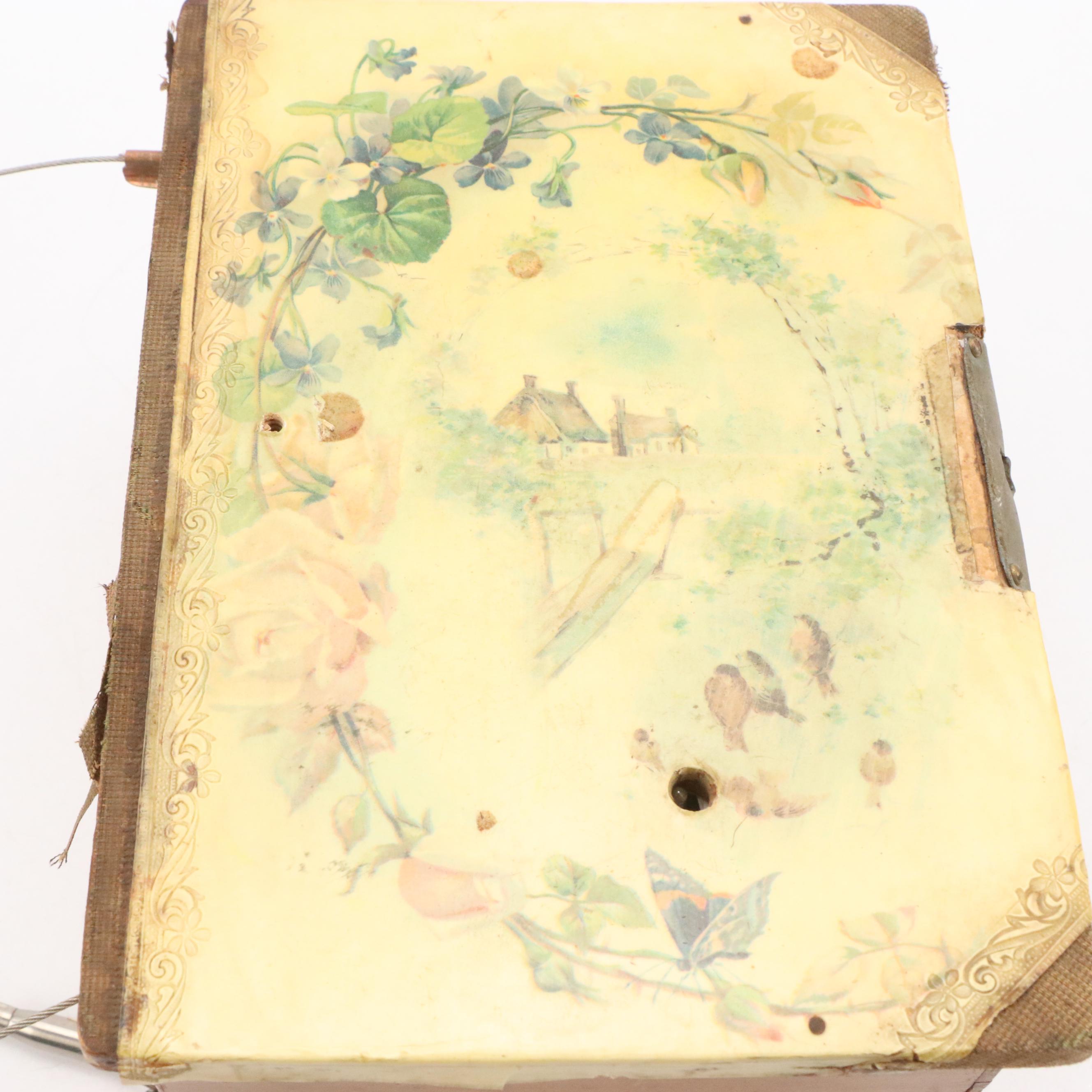 Regina Pine Wood Disk Music Box