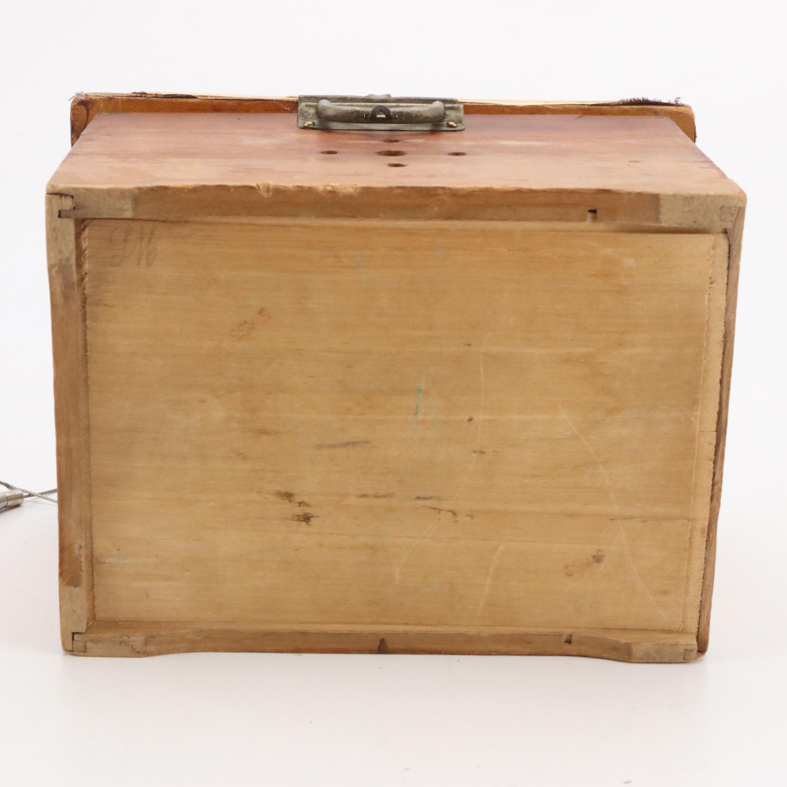 Regina Pine Wood Disk Music Box