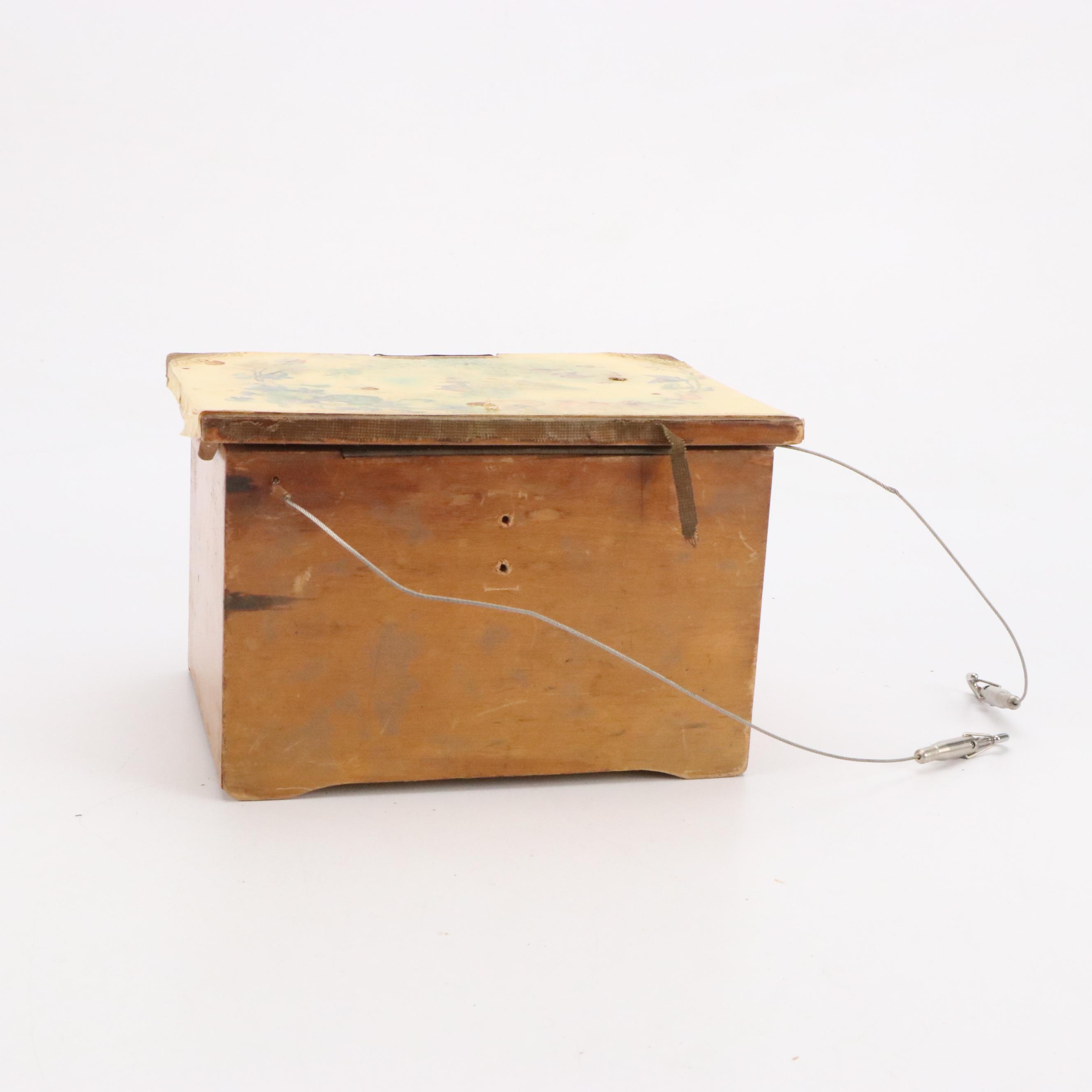 Regina Pine Wood Disk Music Box