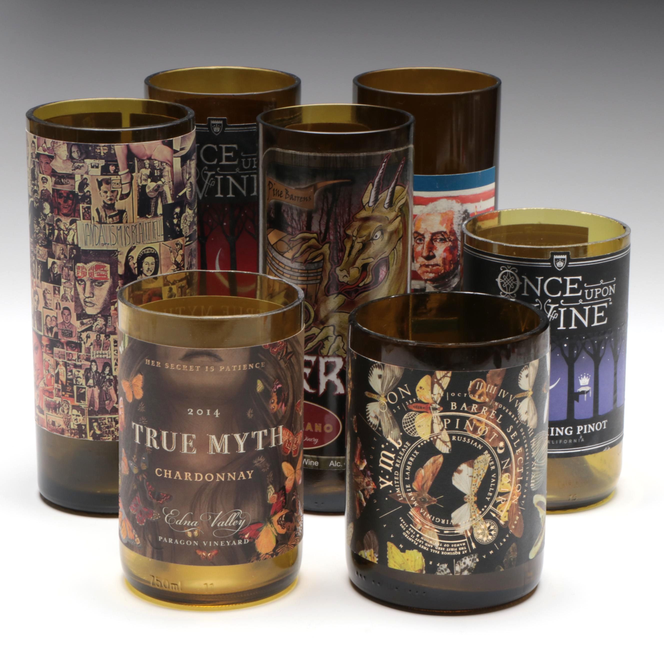 Upcycled Wine Bottle Vases