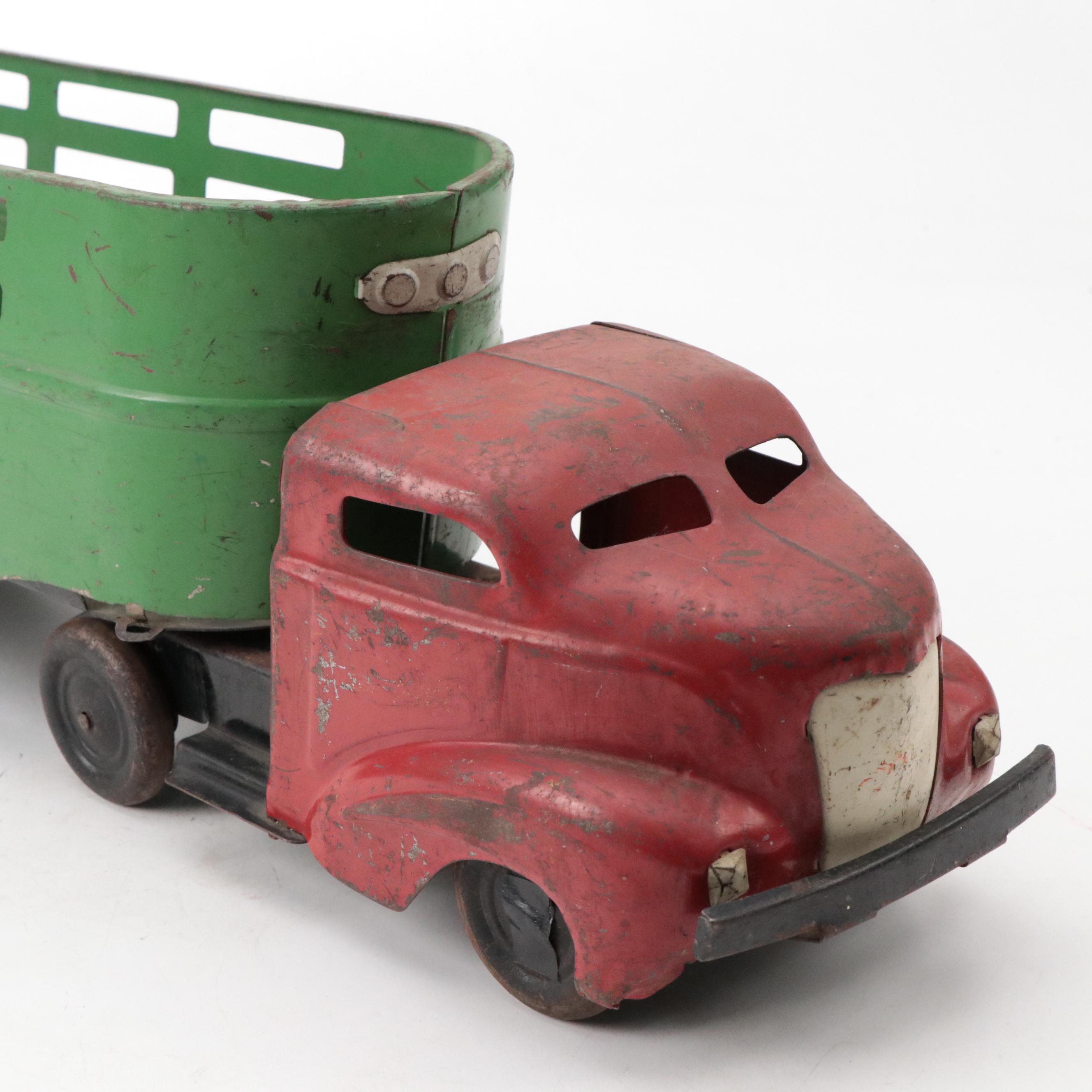 Wyandotte Toys Truck Line Express Cattle Truck And Trailer