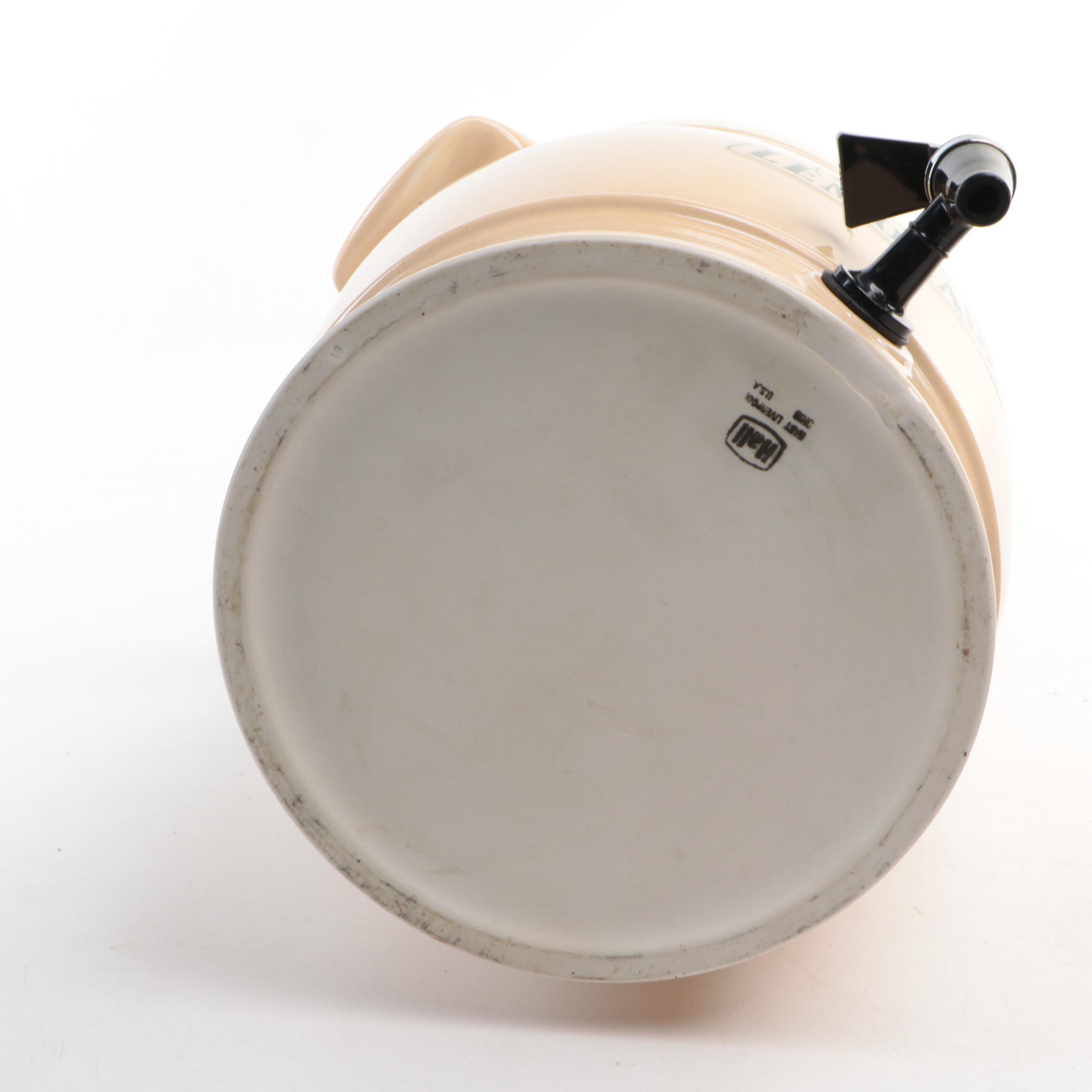 Hall Sunkist Lemonade Ceramic Dispenser