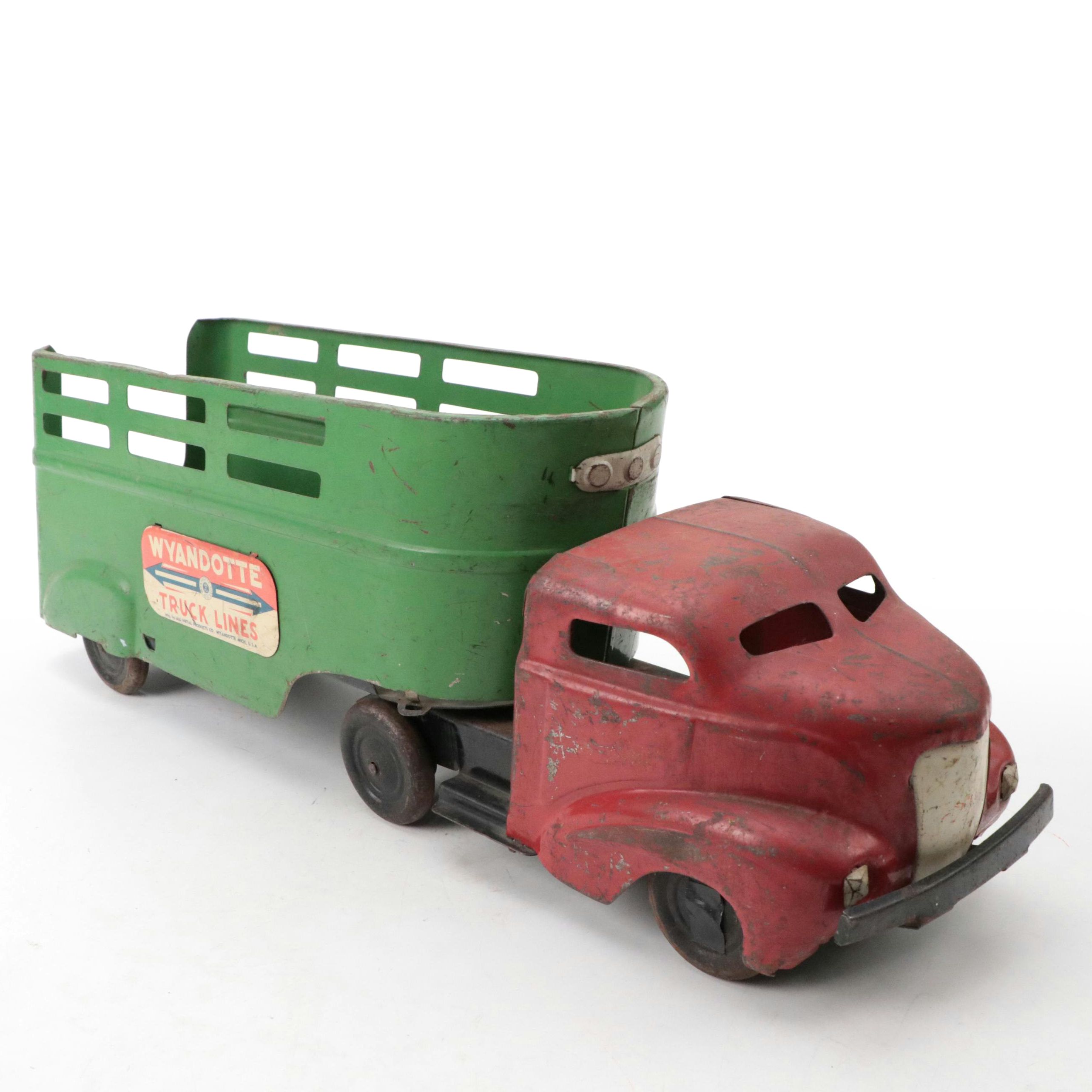 Wyandotte Toys Truck Line Express Cattle Truck And Trailer