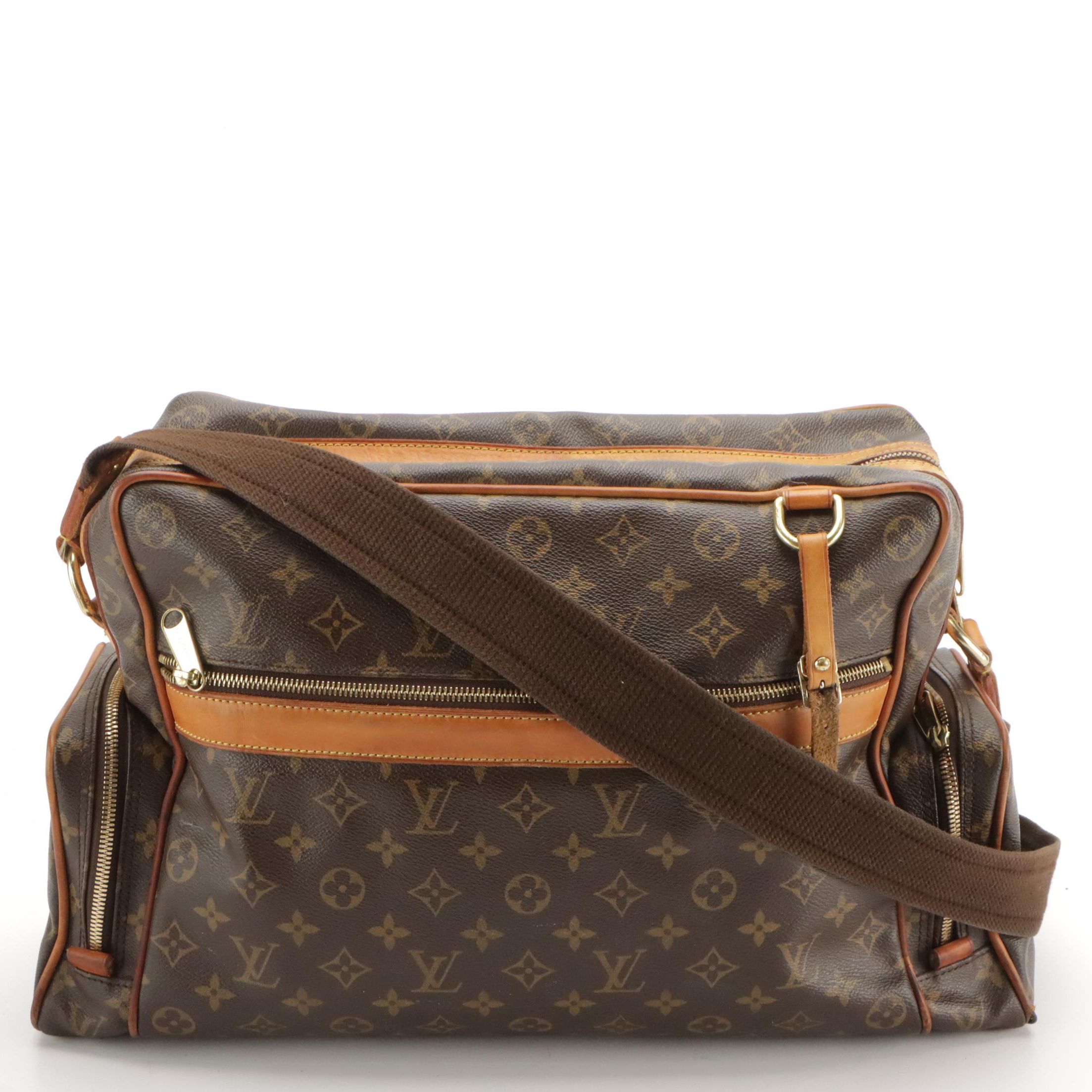 Louis Vuitton Sack Squash Crossbody Messenger Bag in Monogram Canvas and Leather