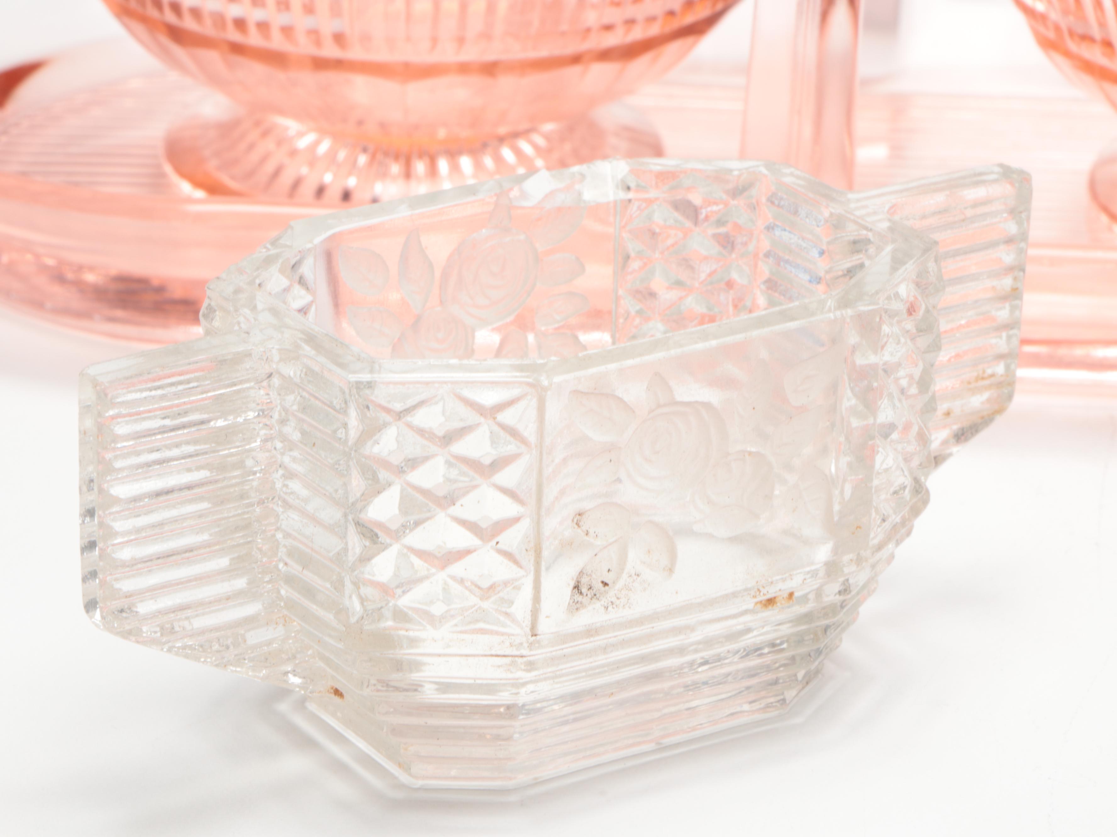 Savoir Vivre "Key Largo" Glass Platter with Other Table Accessories