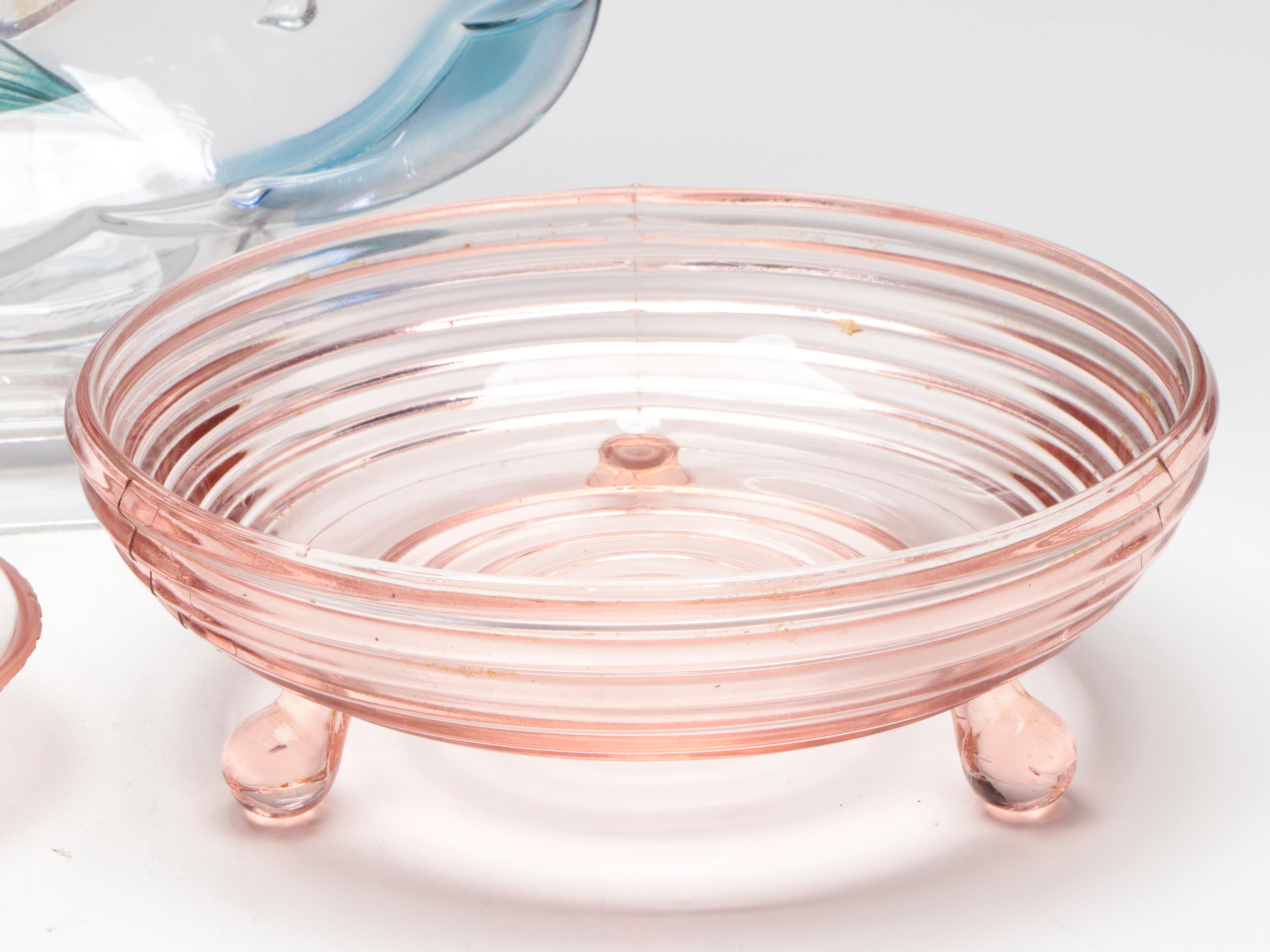 Savoir Vivre "Key Largo" Glass Platter with Other Table Accessories