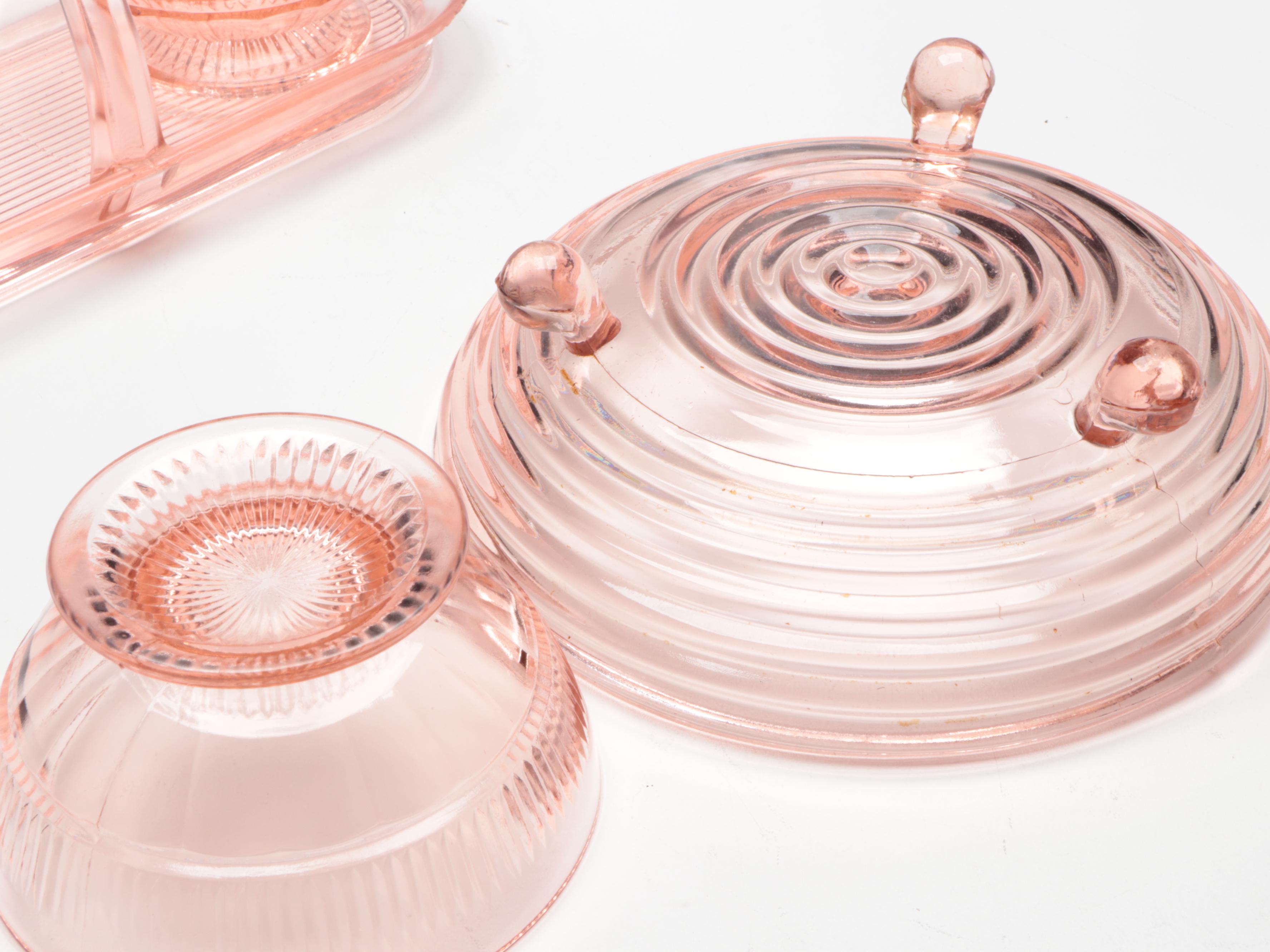 Savoir Vivre "Key Largo" Glass Platter with Other Table Accessories