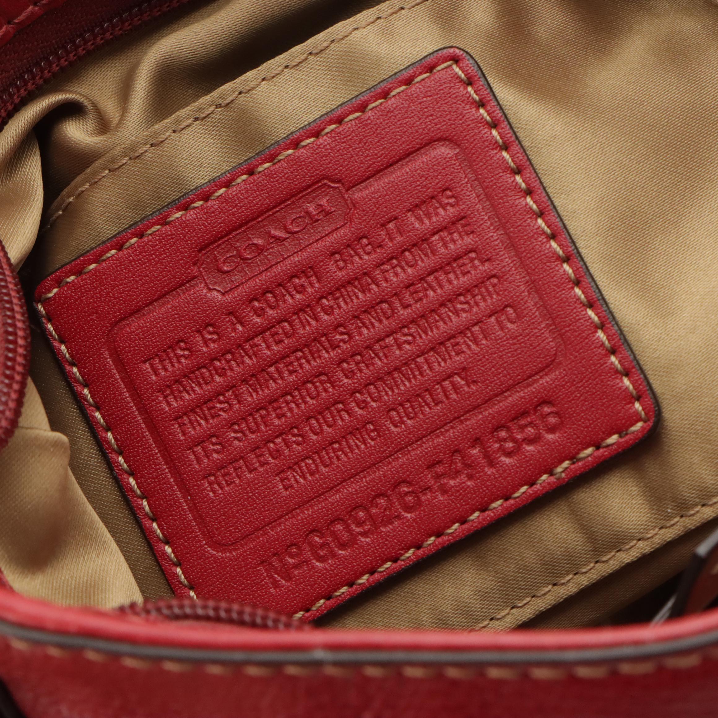 Coach Legacy Lily Satchel and Mini Zoe Hobo Bag in Canvas with Leather Trims