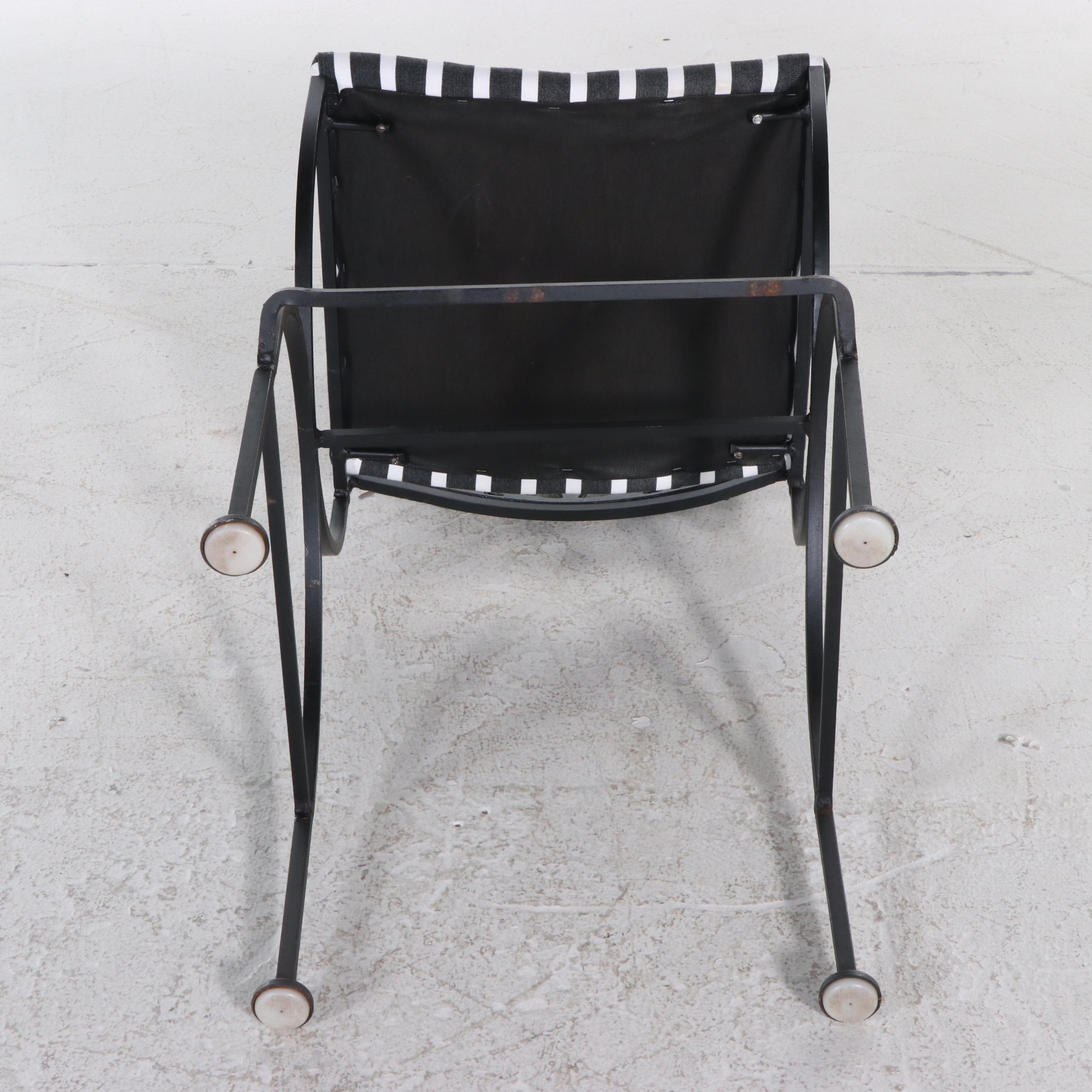 Four Arthur Umanoff for Shaver-Howard "Mayan" Iron Bar Stools