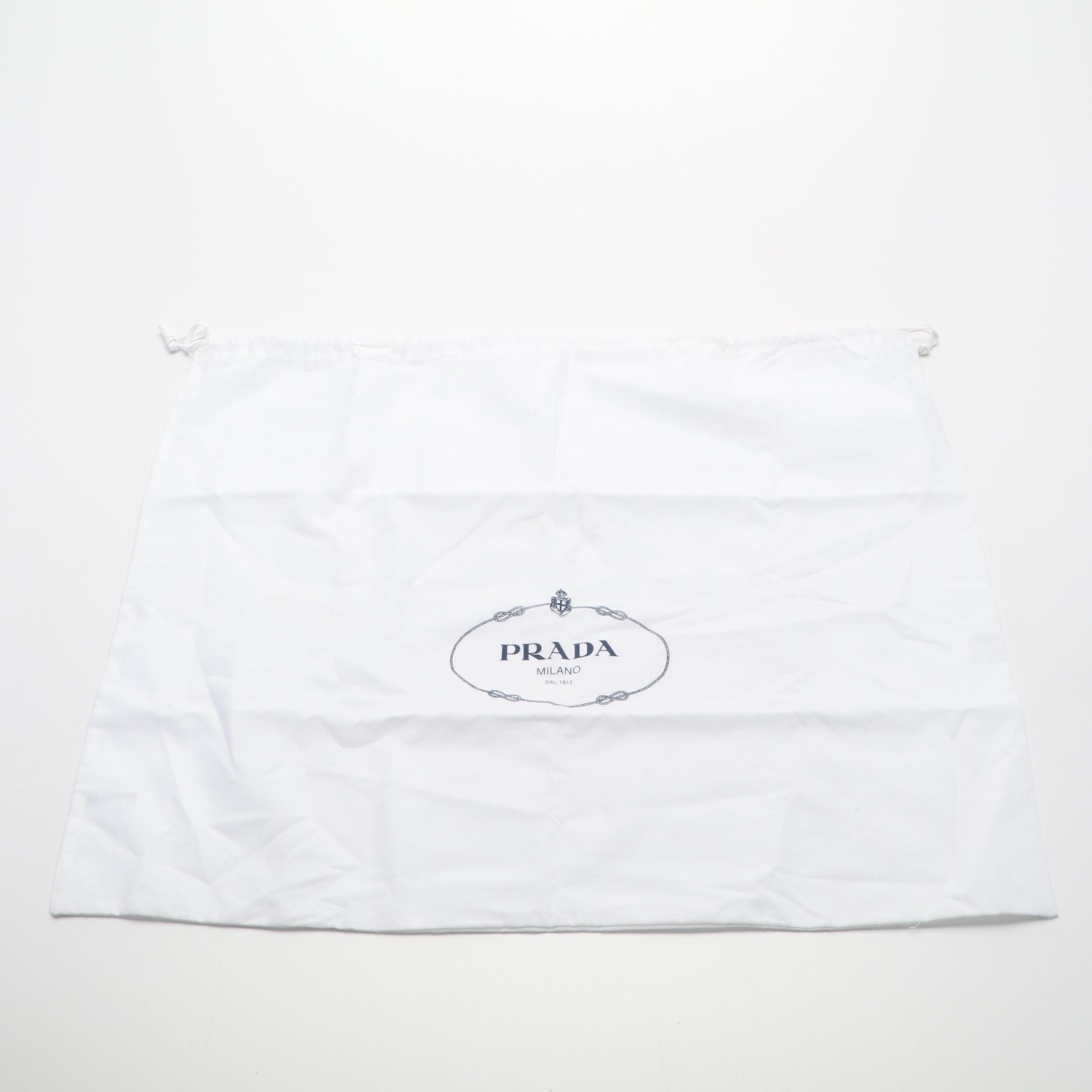 Prada Canapa Logo 2Way Shoulder Handbag in Navy Blue Canvas