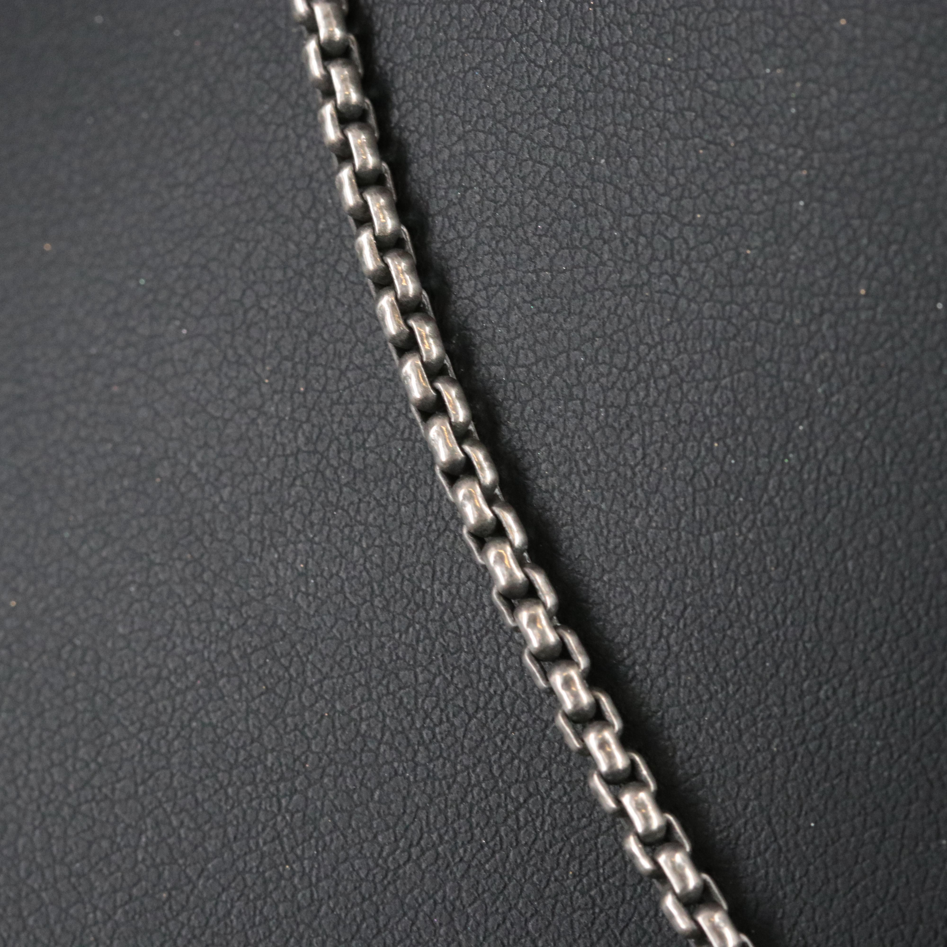 David Yurman Cookie Sterling, 18K and Diamond Necklace