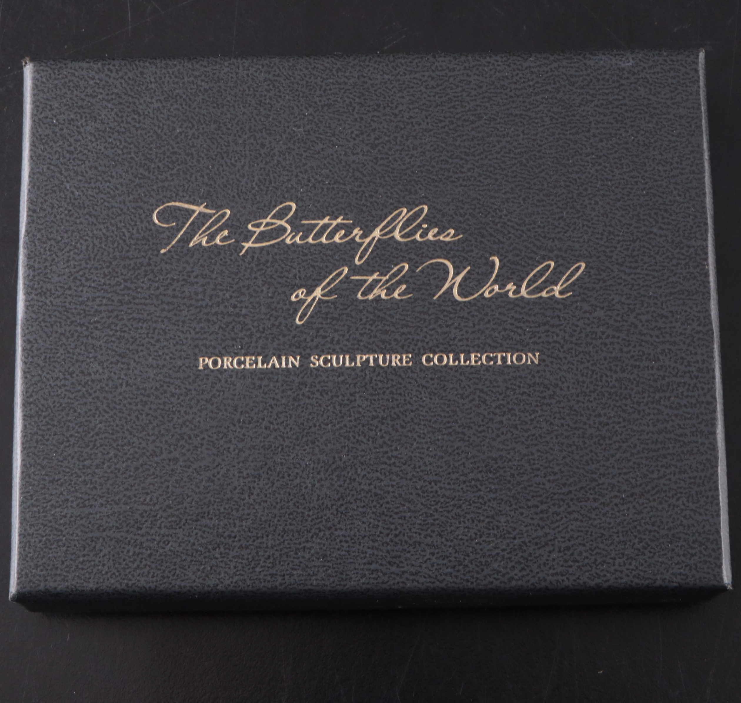Franklin Mint "Butterflies of the World" Porcelain Collection and Display, 1985