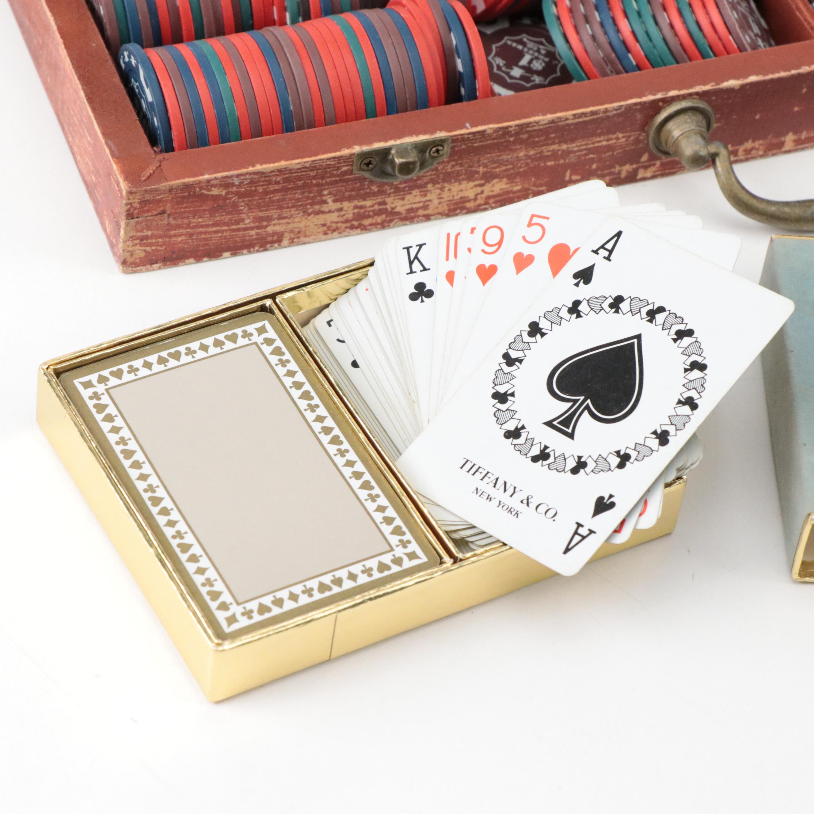 J. Pressman & Co. Poker Set and Tiffany & Co. Playing Cards