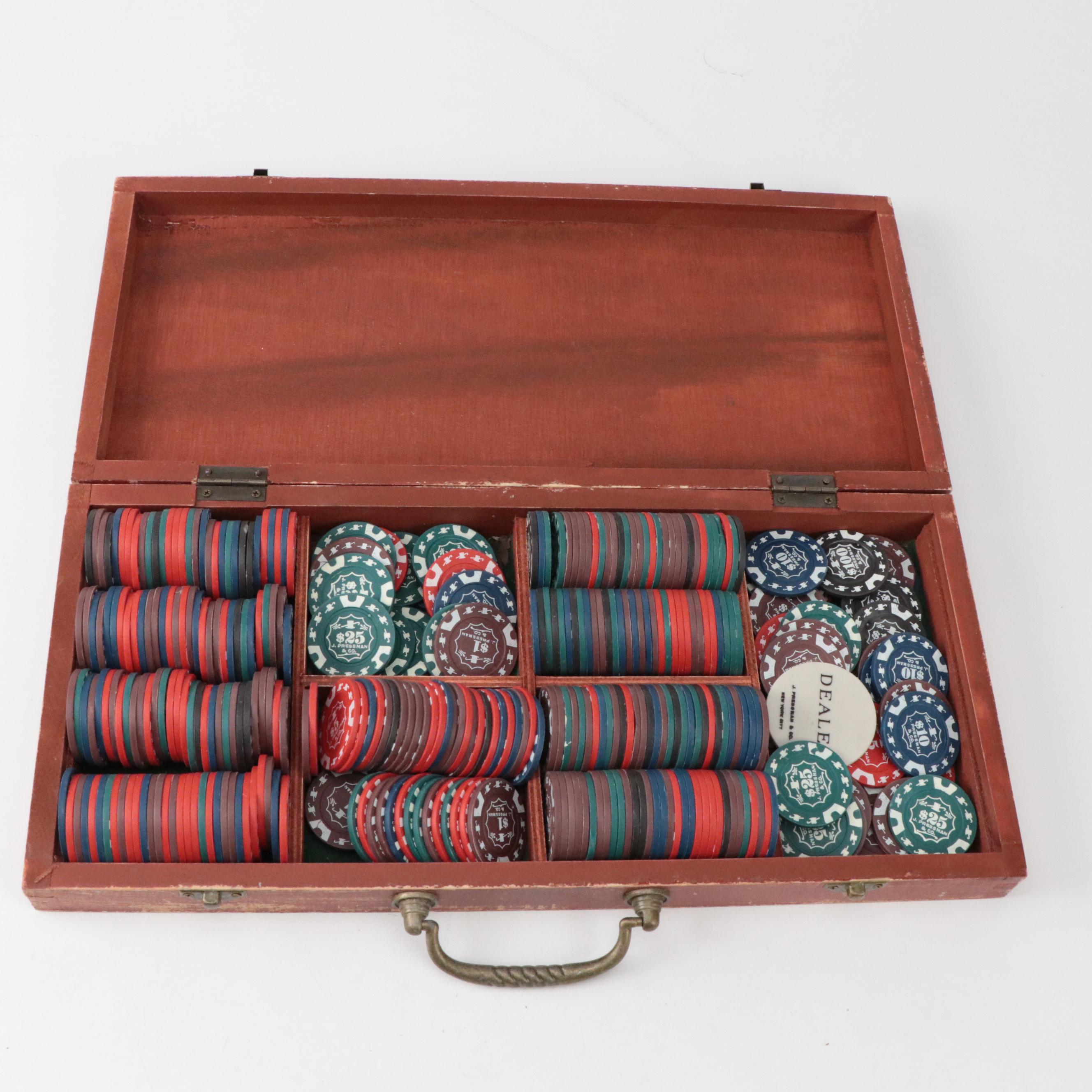 J. Pressman & Co. Poker Set and Tiffany & Co. Playing Cards