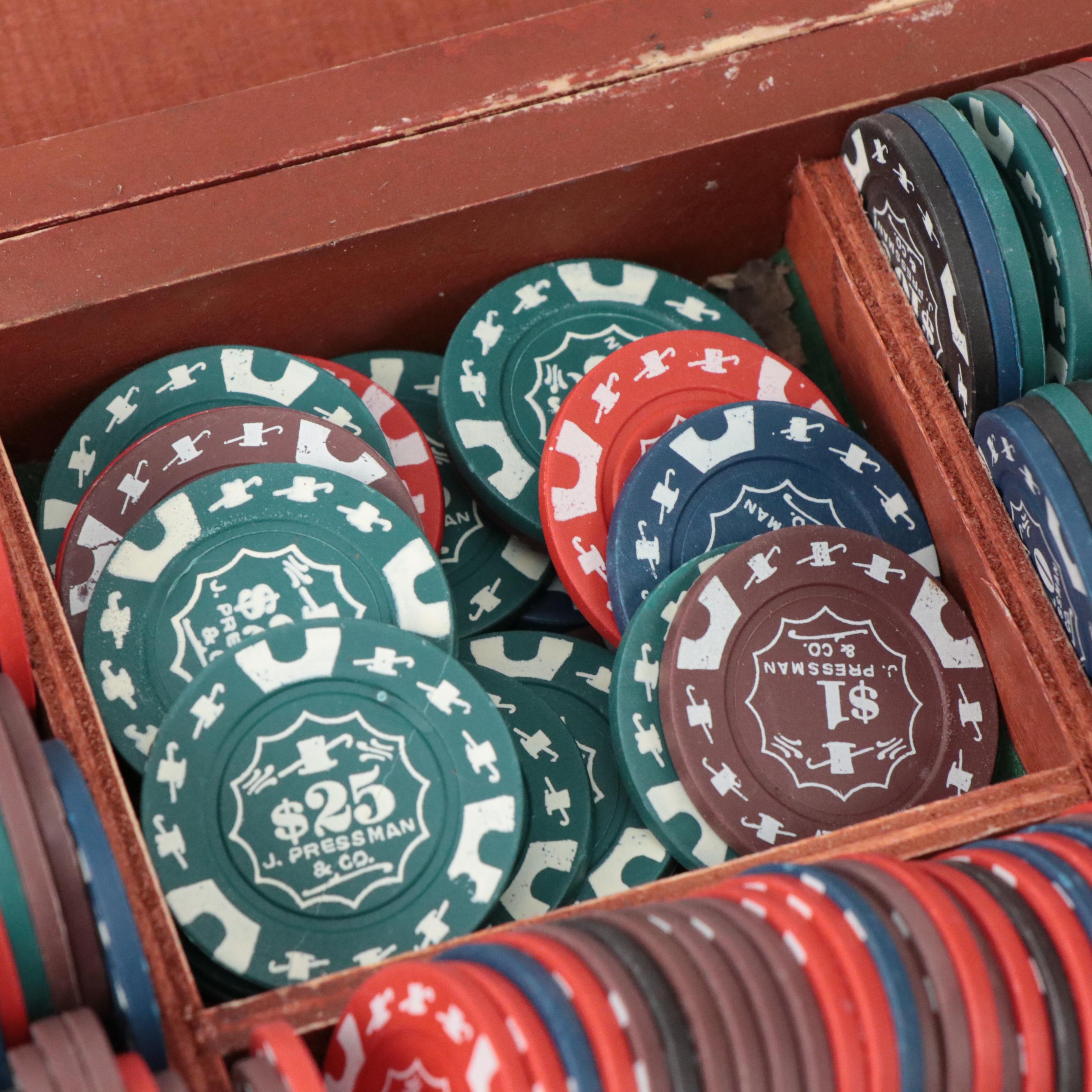 J. Pressman & Co. Poker Set and Tiffany & Co. Playing Cards